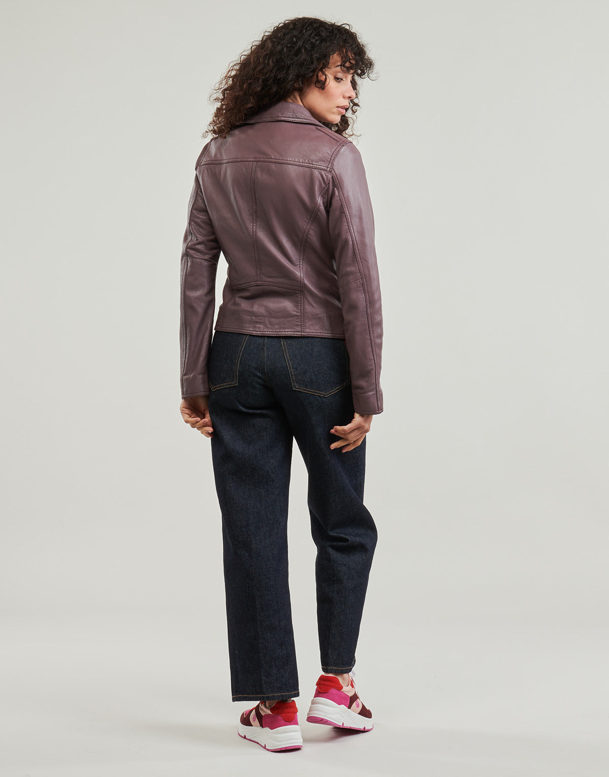 Giacca in pelle Donna Oakwood CLIPS Marrone