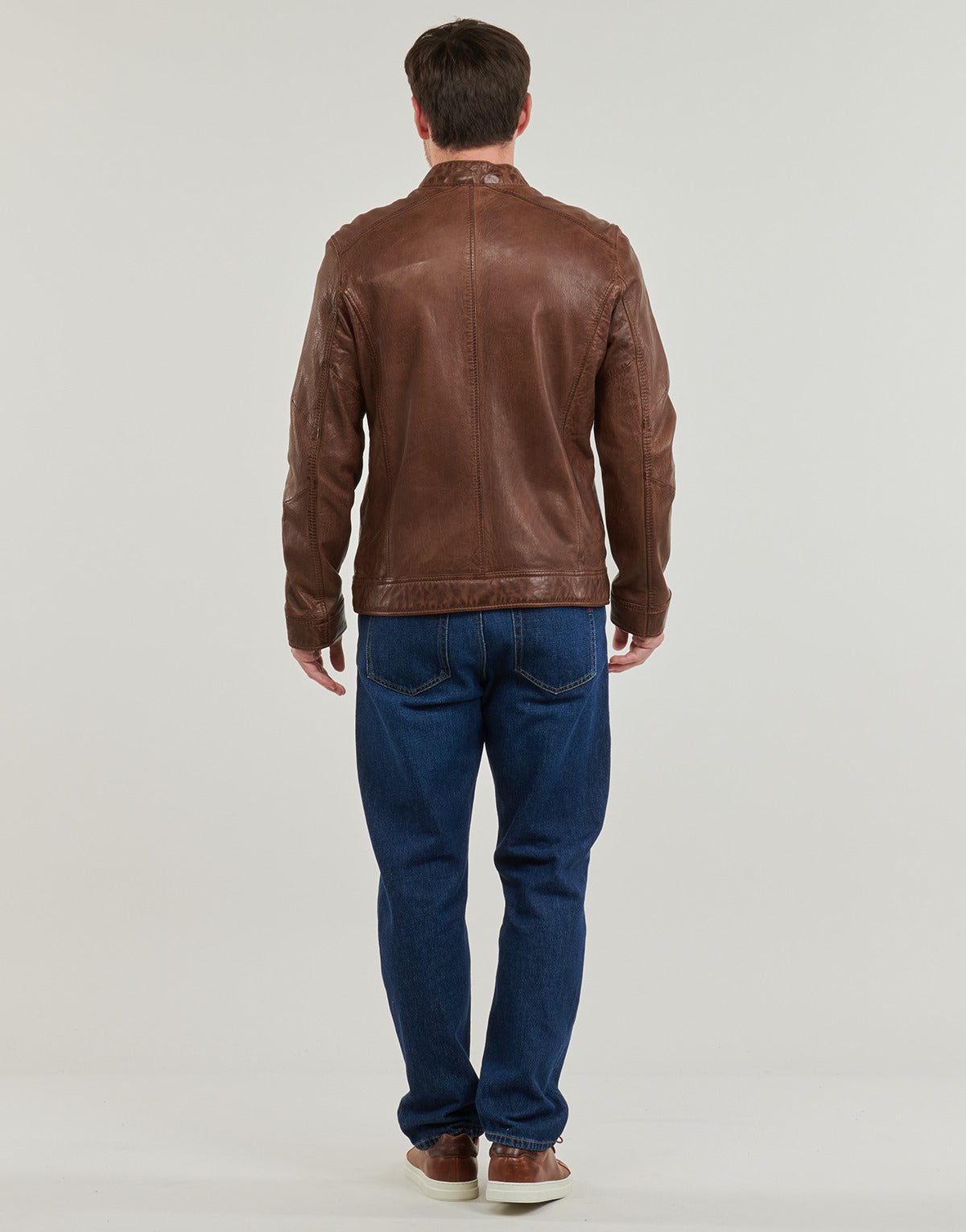 Giacca in pelle Uomo Oakwood DUKE Marrone