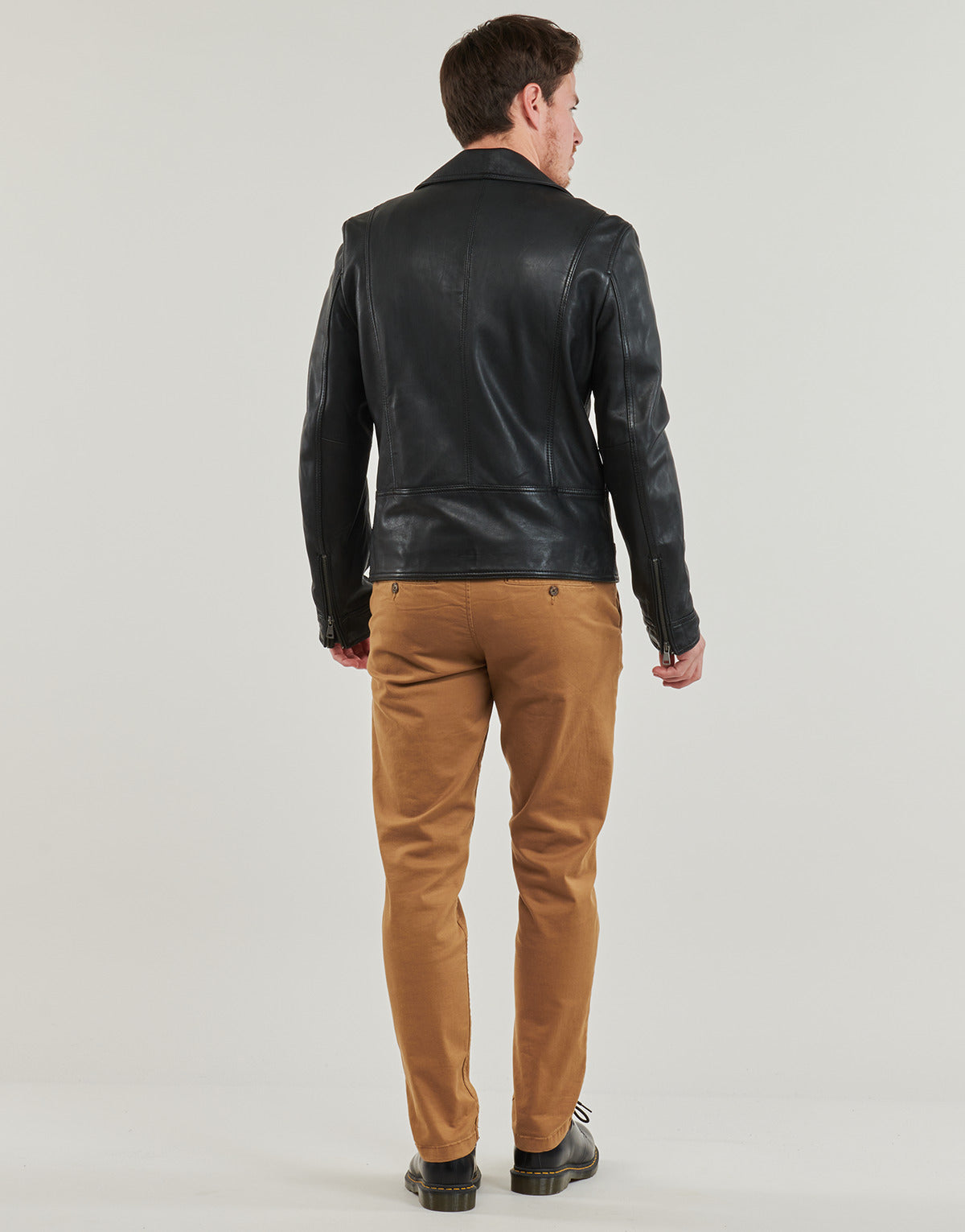 Giacca in pelle Uomo Oakwood LENNON Nero