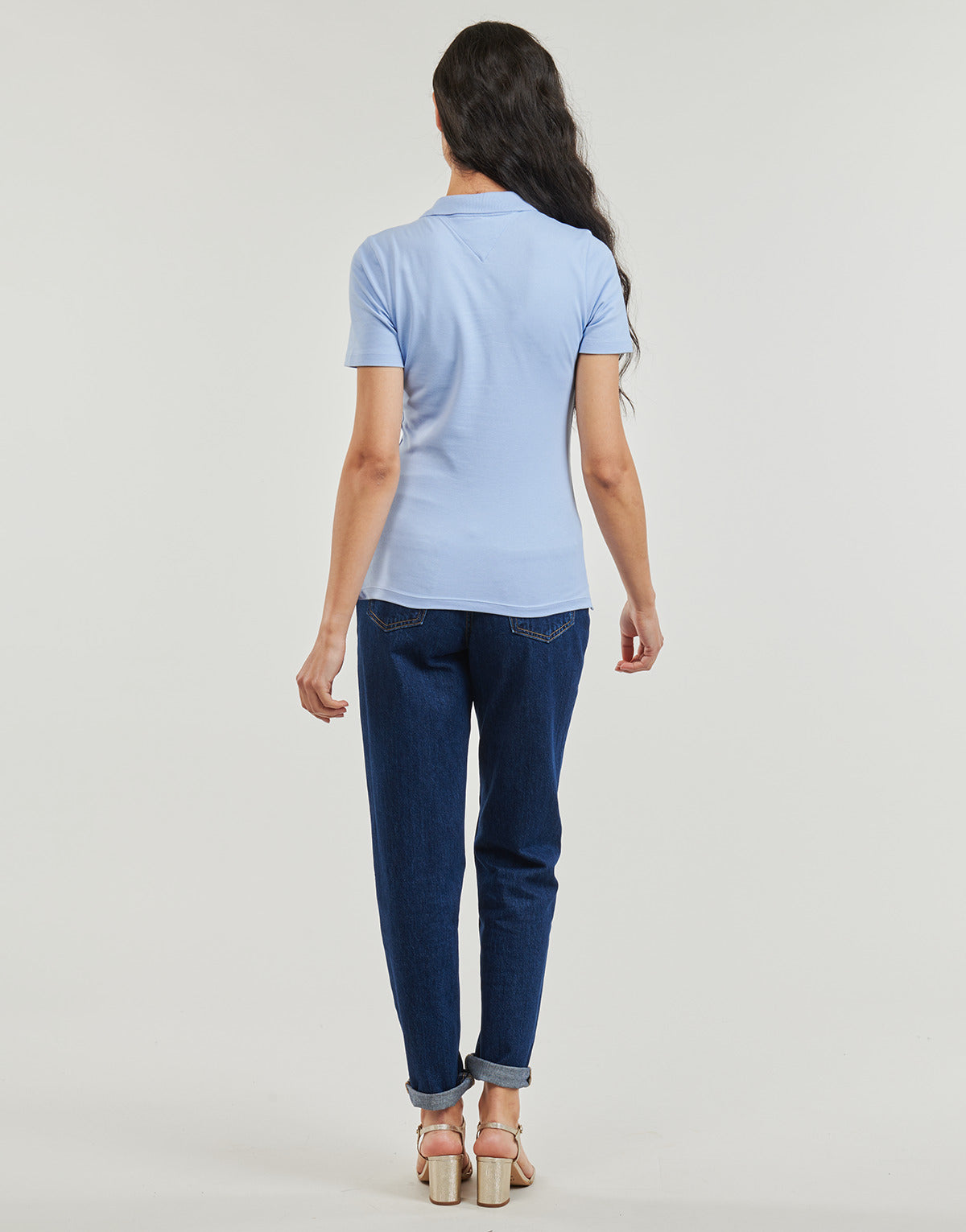 Polo Donna Tommy Hilfiger 1985 SLIM PIQUE POLO SS Blu