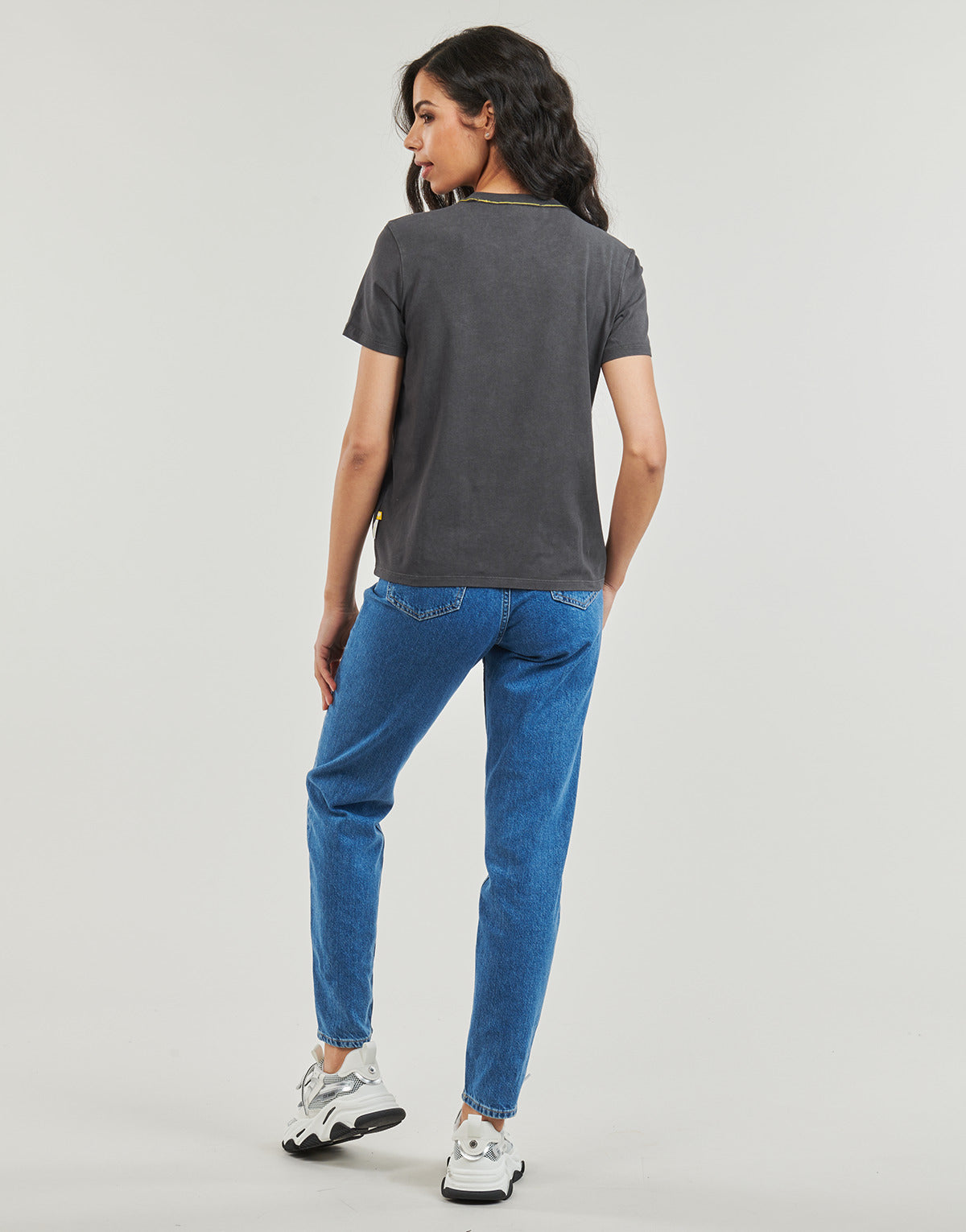 T-shirt Donna Desigual TS_MORE SMILEY Grigio