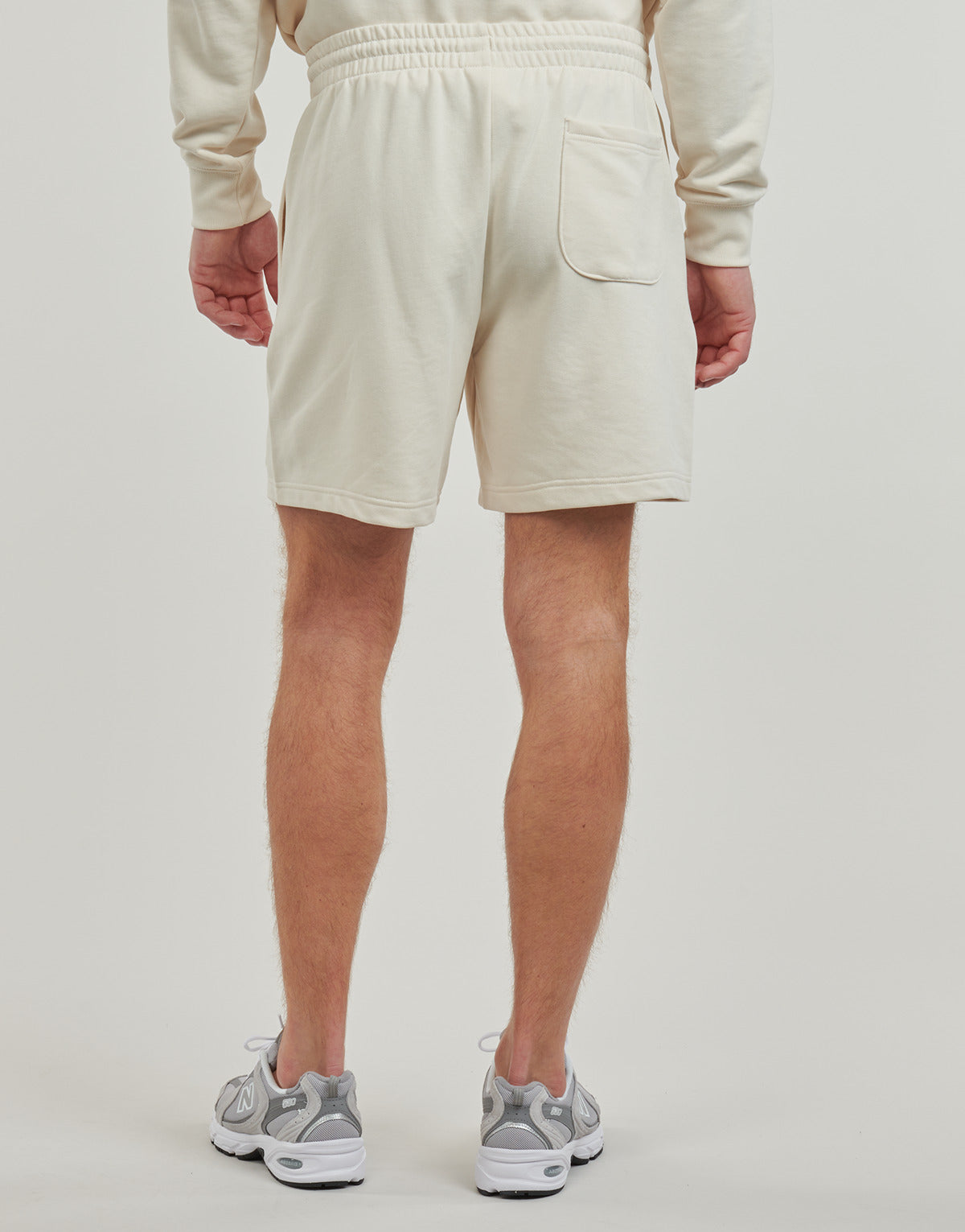 Pantaloni corti Uomo New Balance FLEECE SHORT Beige