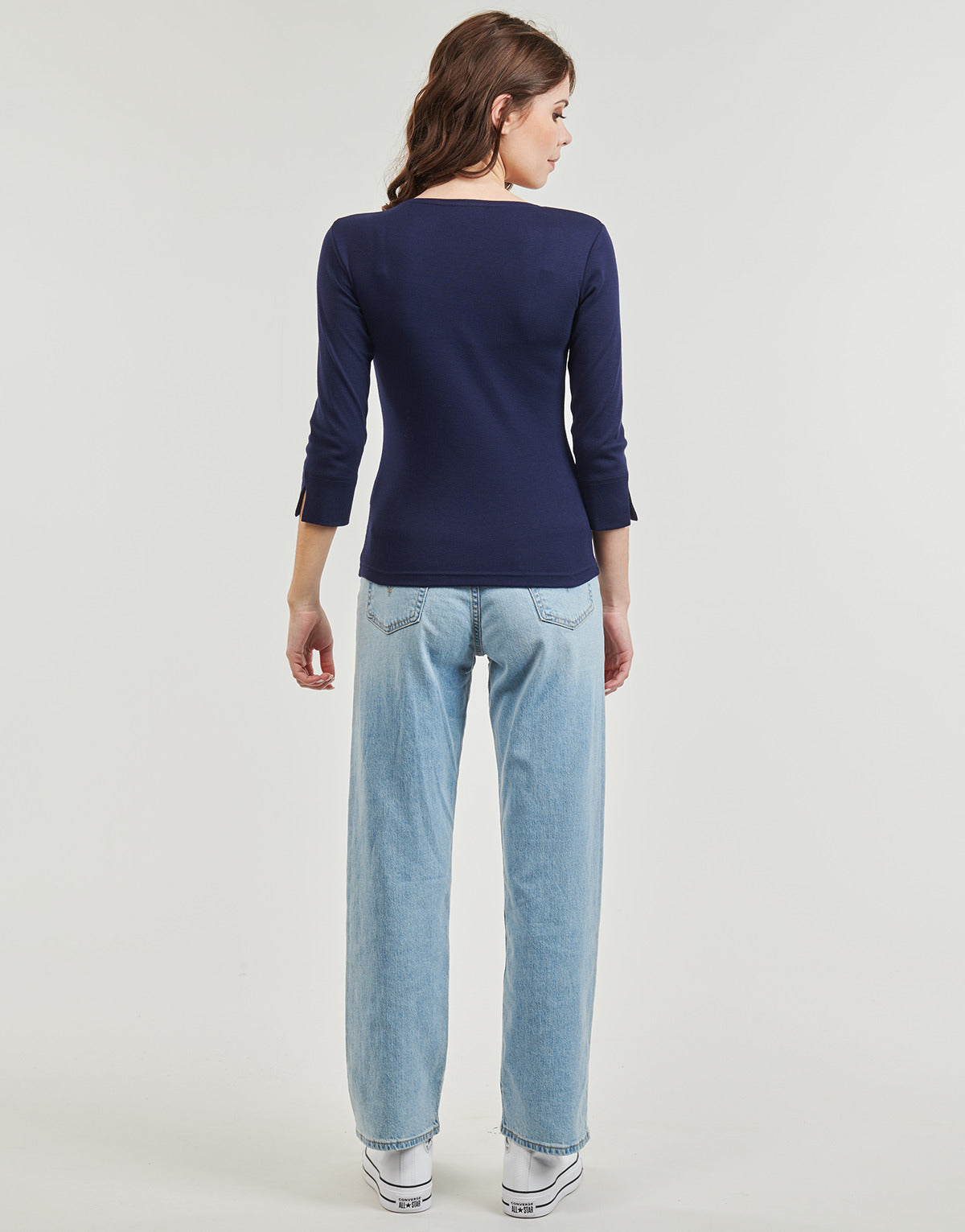 T-shirts a maniche lunghe Donna Armor Lux T-SHIRT-MANCHES3/4-NWJ Blu