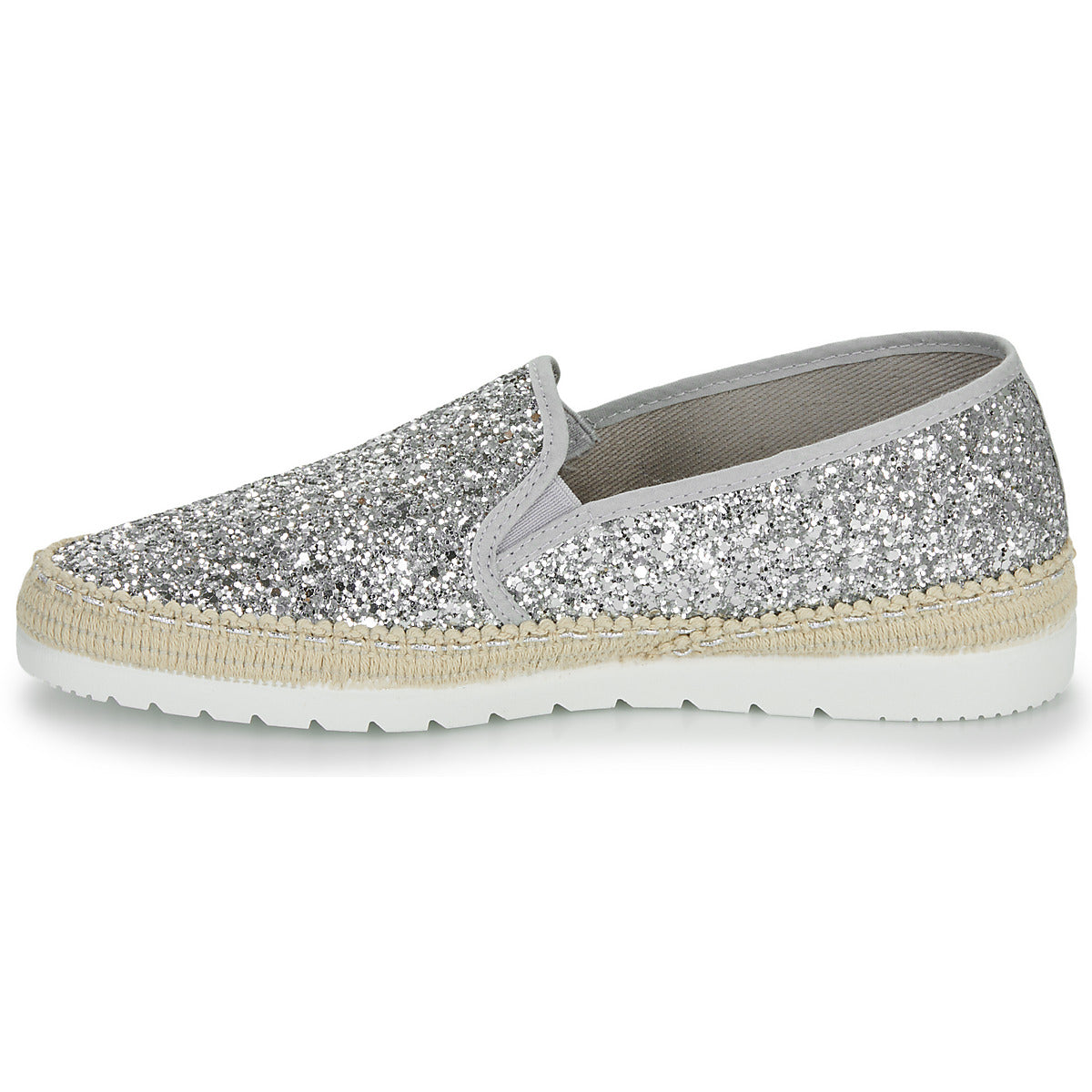 Scarpe Espadrillas Donna Verbenas NURIA GLITTER Argento