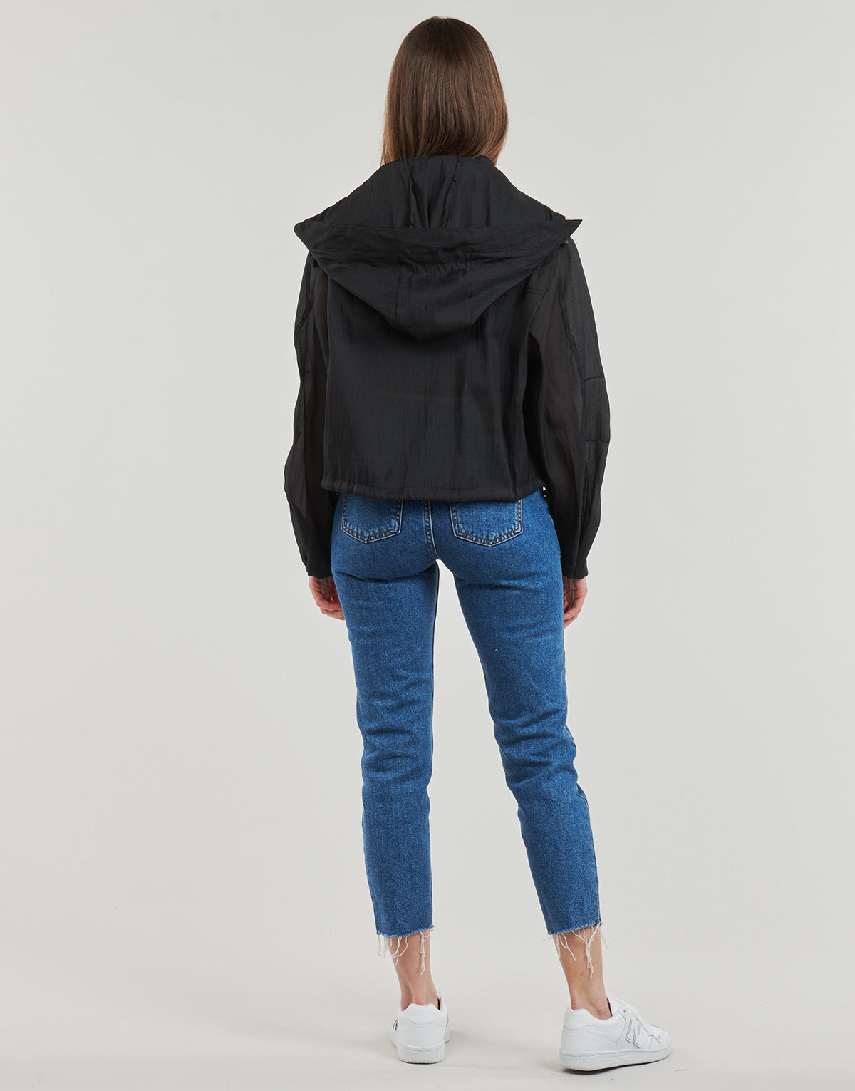 Giubbotto Donna Guess MIA ORGANDY JACKET Nero