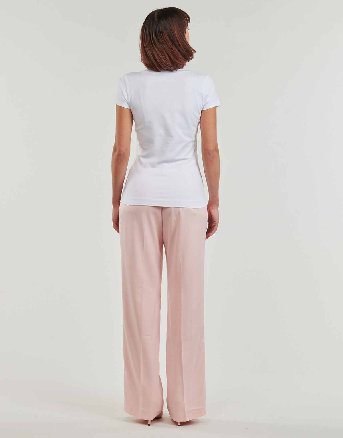 T-shirt Donna Guess 4G LOGO Bianco