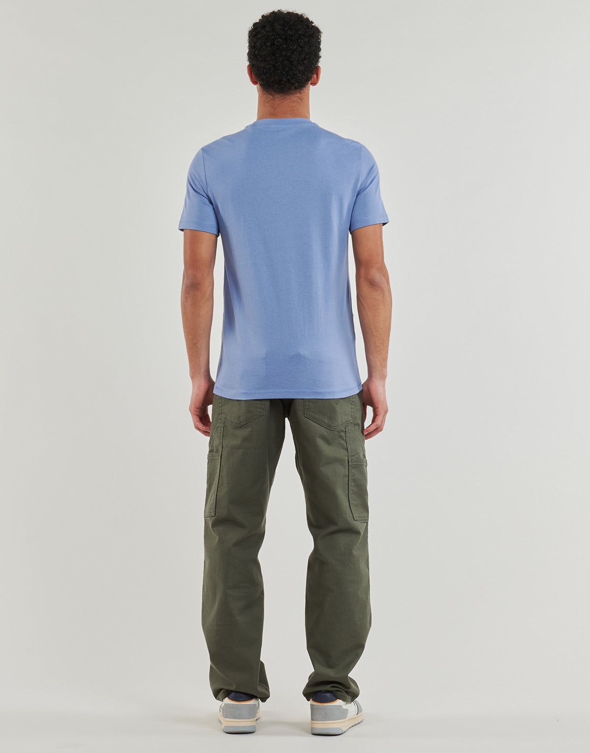 T-shirt Uomo Guess AIDY CN SS Blu