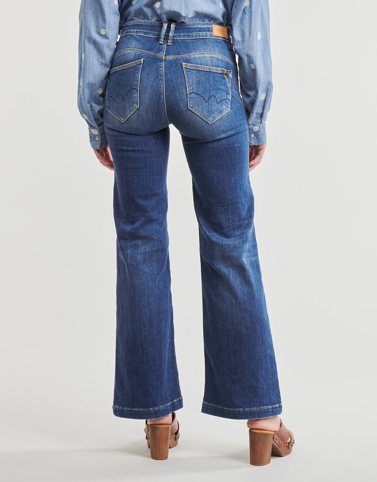 Jeans Flare Donna Le Temps des Cerises BARCY Blu