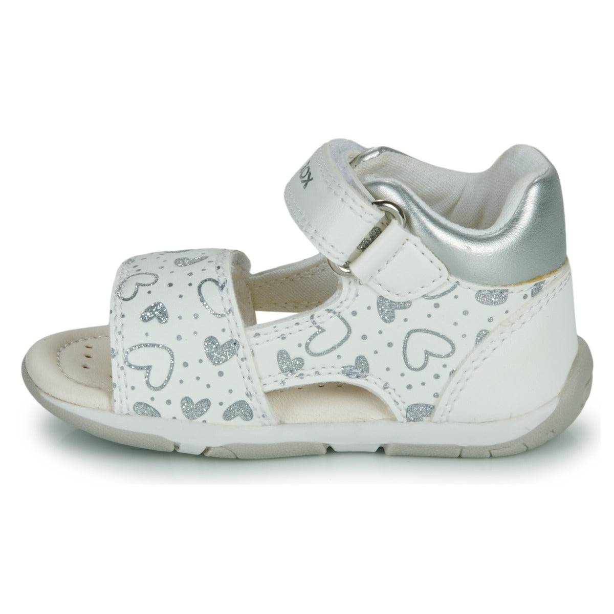 Sandali bambini ragazza Geox B SANDAL TAPUZ GIRL Bianco