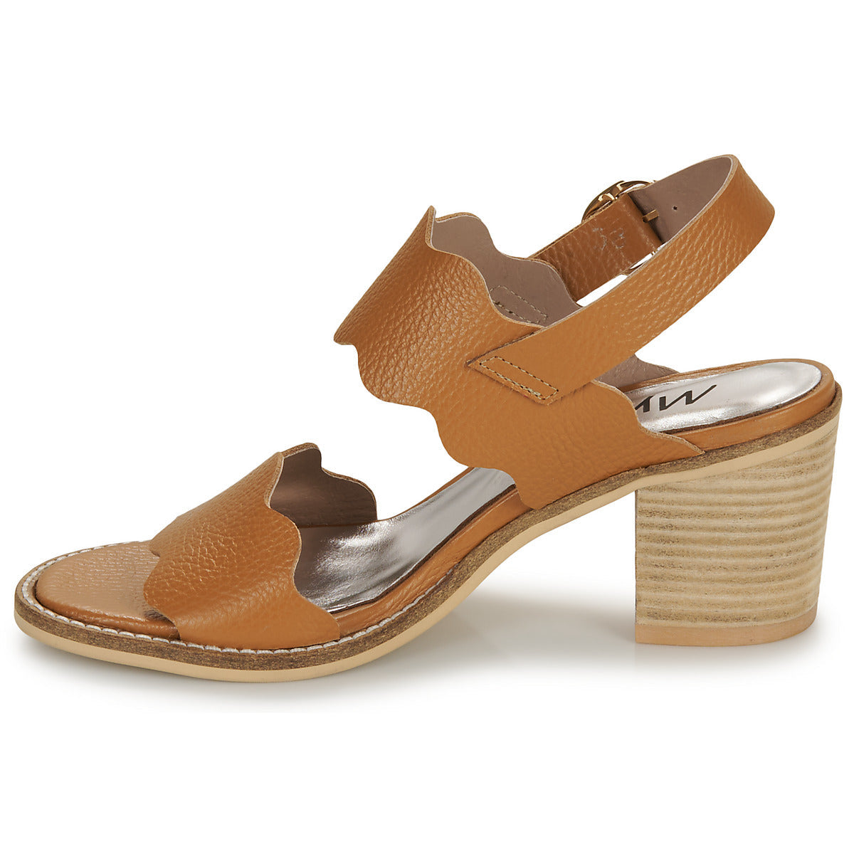 Sandali Donna Myma 7745MY01-CUIR-FOULONNE-NATUREL Marrone