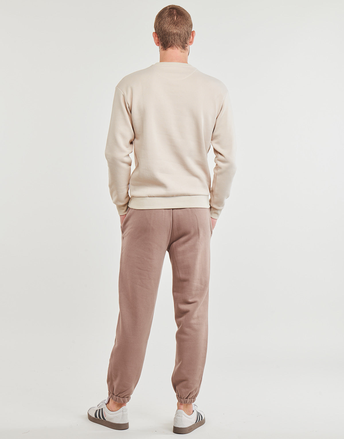 Felpa Uomo Jack & Jones JJEBRADLEY SWEAT CREW Beige