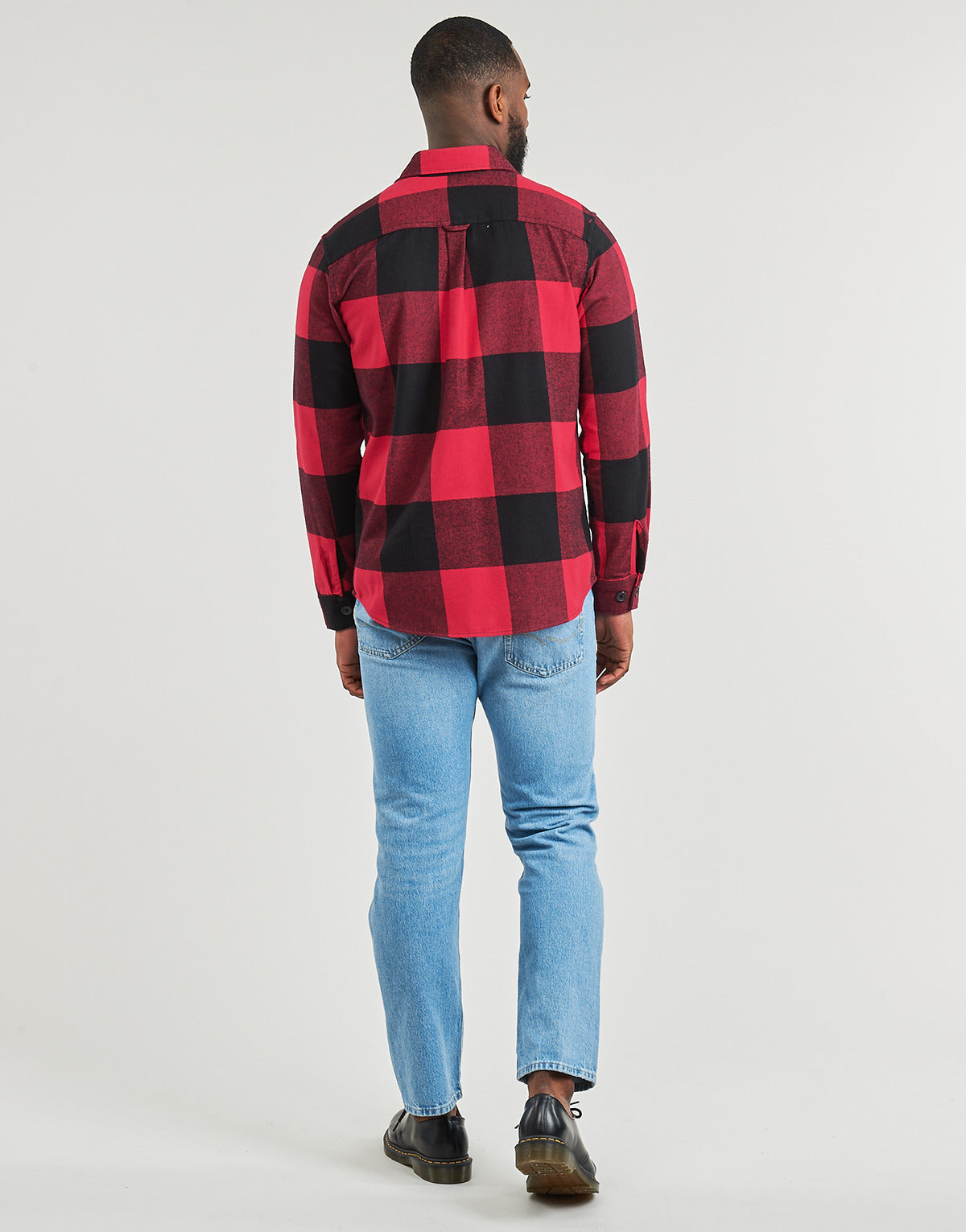 Camicia a maniche lunghe Uomo Jack & Jones JJEDARREN BUFFALO OVERSHIRT LS Rosso