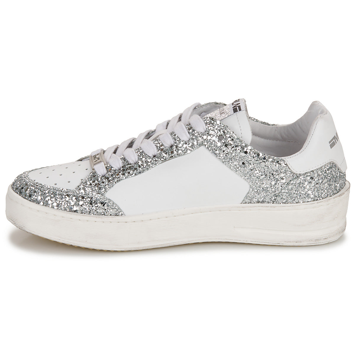 Sneakers basse Donna Meline PAD571-P9524 Argento