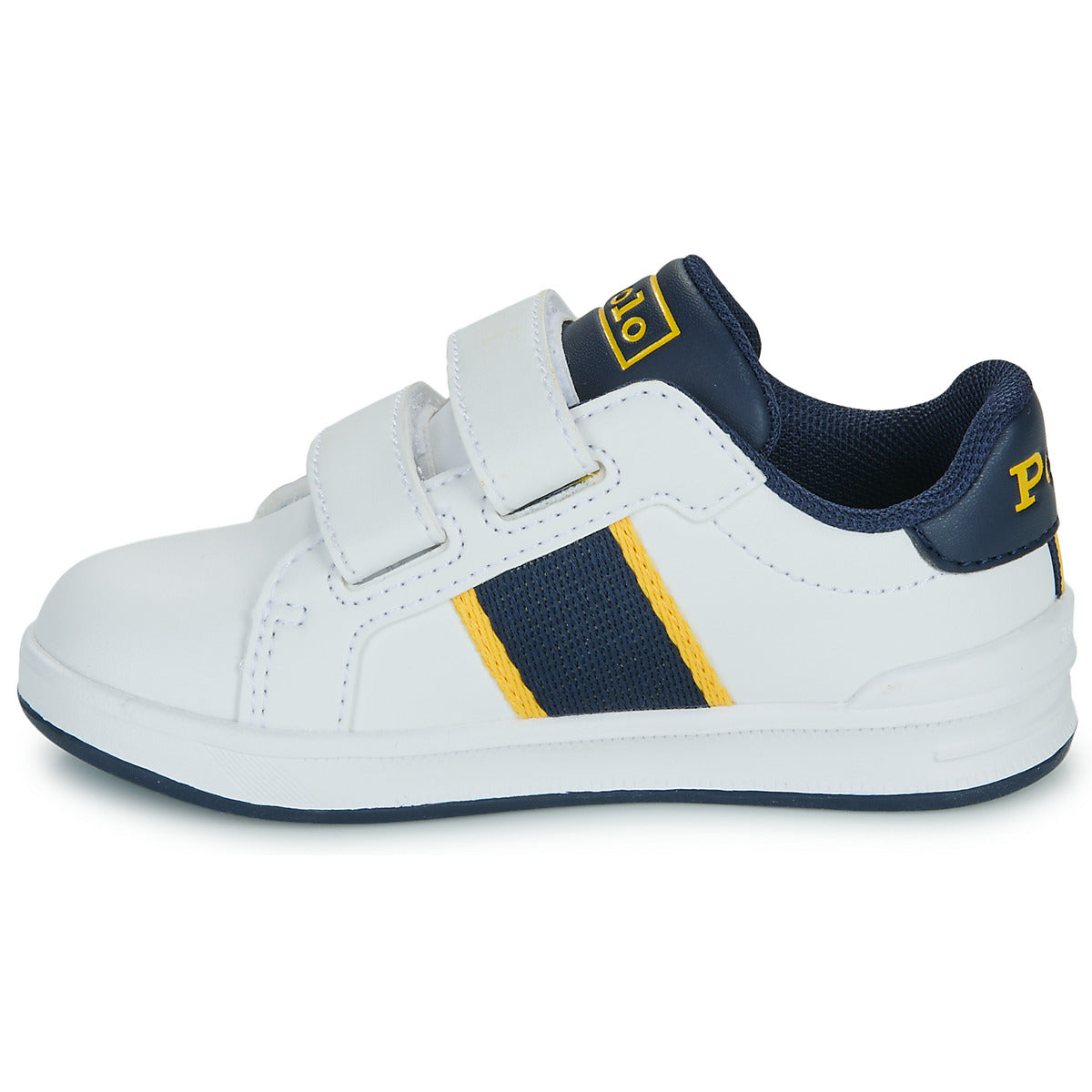 Scarpe bambini ragazza Polo Ralph Lauren HERITAGE COURT BEAR EZ Bianco