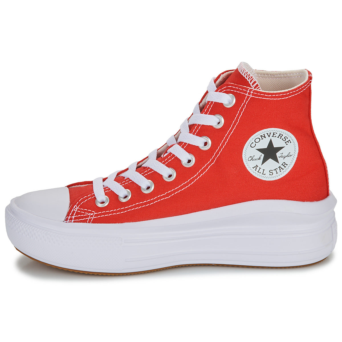 Sneakers alte Donna Converse CHUCK TAYLOR ALL STAR MOVE Rosso