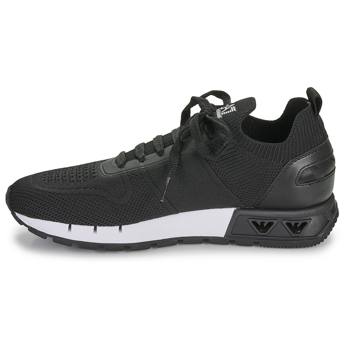 Sneakers Uomo Emporio Armani EA7 BLK WHT LEGACY KNIT Nero
