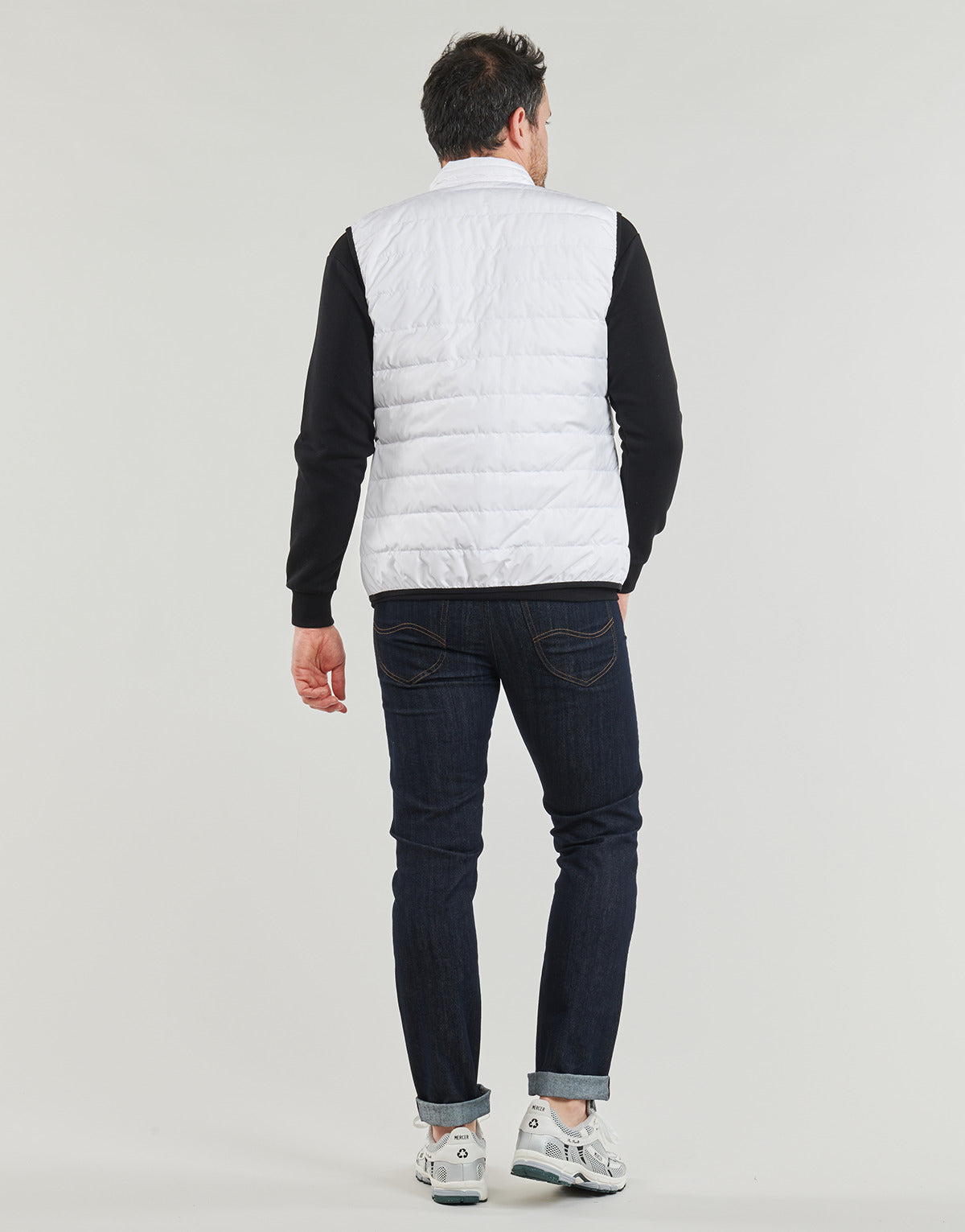 Piumino Uomo Emporio Armani EA7 PREMIUM SHIELD DOWN WAISTCOAT Bianco