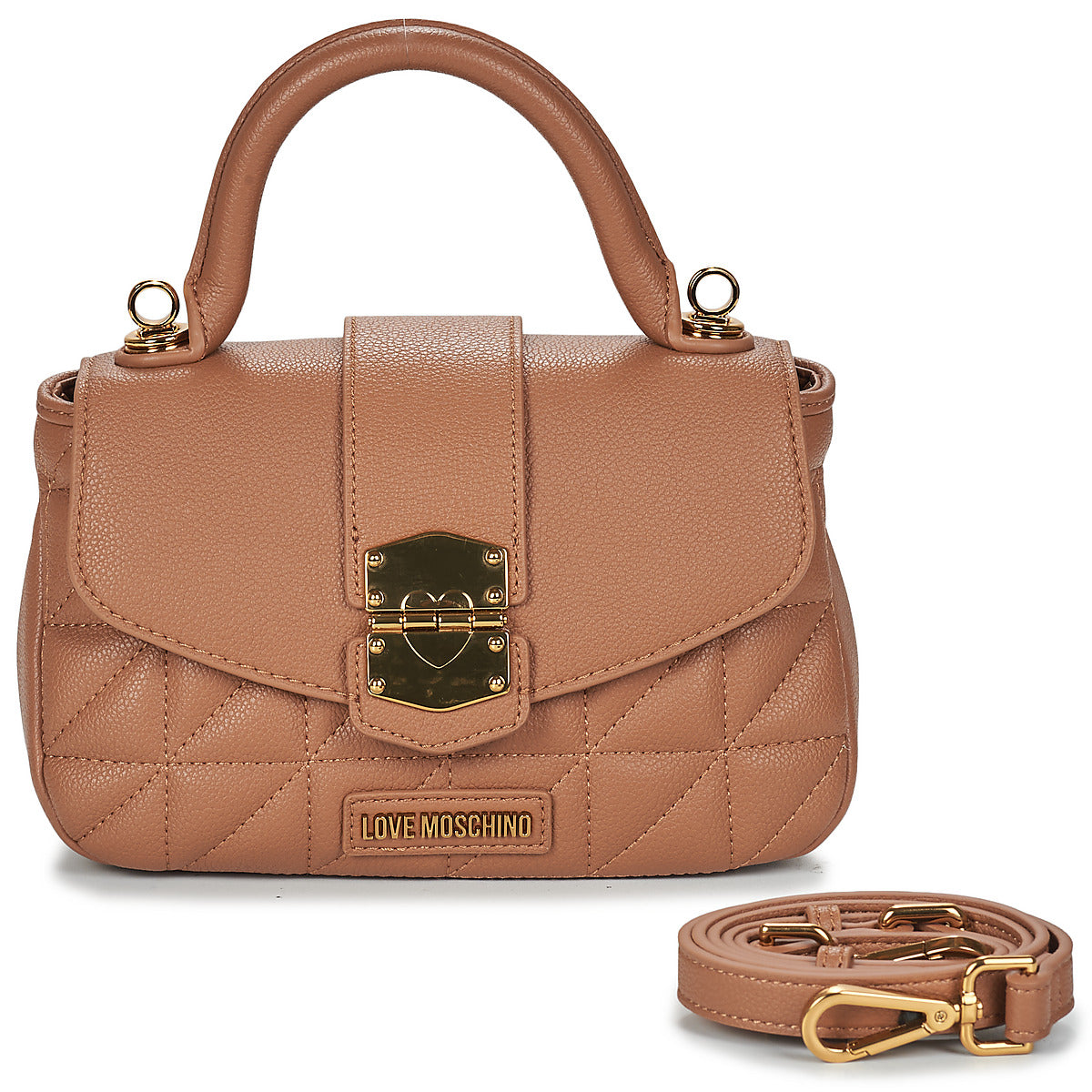 Borsette Donna Love Moschino CLICK HEART Marrone