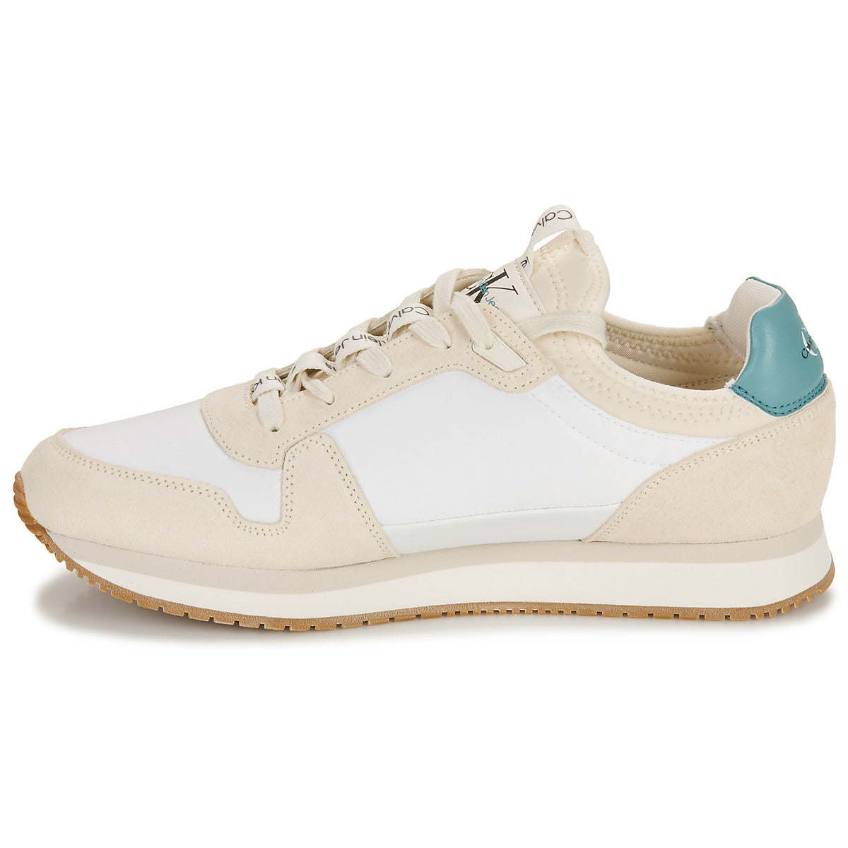 Sneakers Uomo Calvin Klein Jeans RUNNER SOCK LACEUP NY-LTH Beige