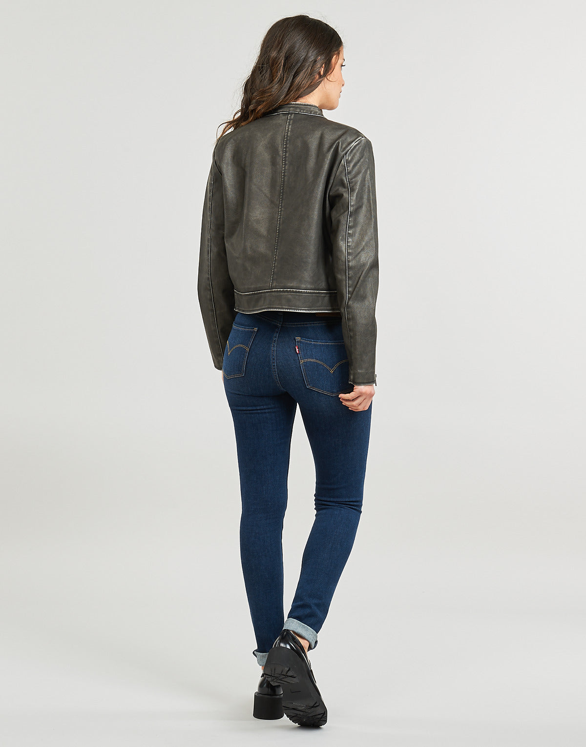 Giacca in pelle Donna Only ONLMINDY Nero