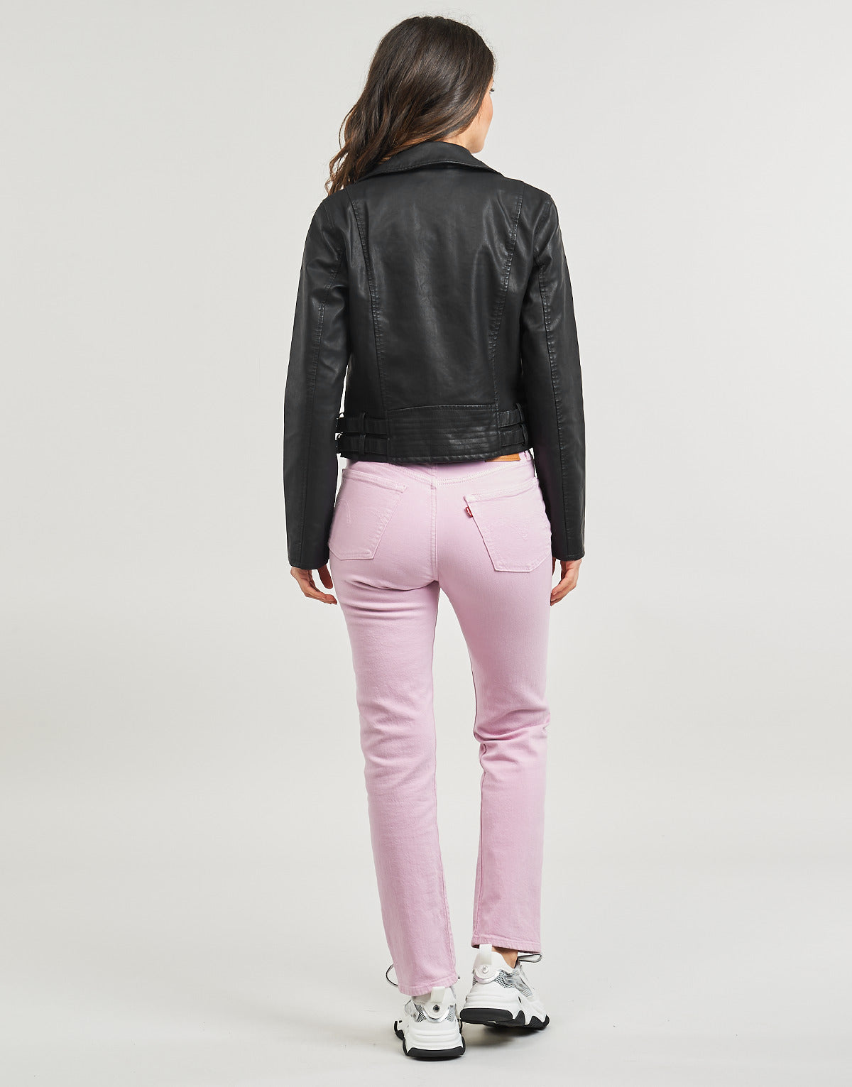 Giacca in pelle Donna Only ONLALBA Nero