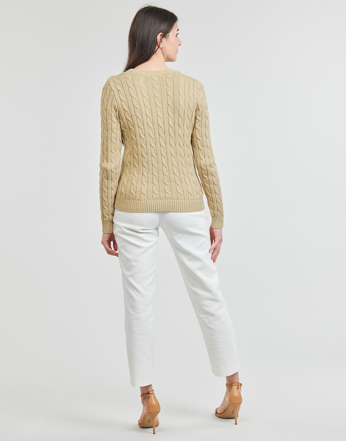 Maglione Donna Lauren Ralph Lauren MONTIVA-LONG SLEEVE-PULLOVER Beige