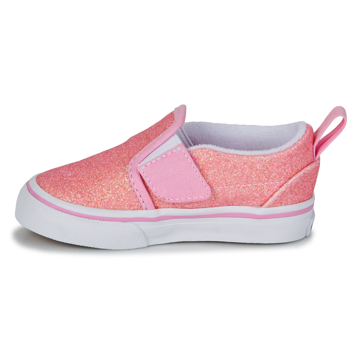 Scarpe bambini ragazza Vans TD Slip-On V GLITTER PINK Rosa