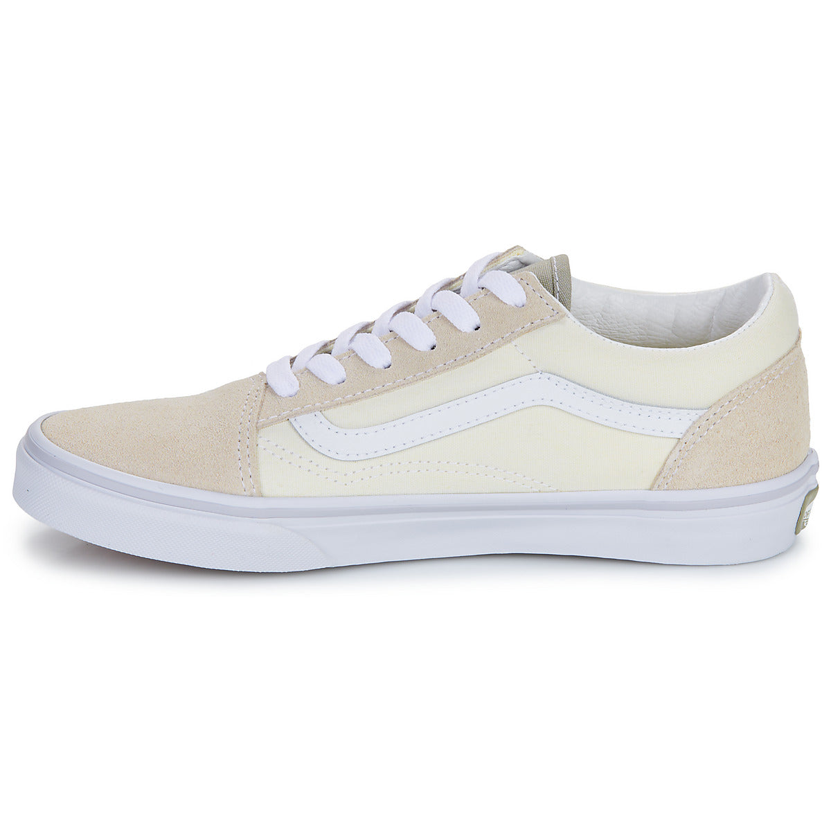 Scarpe bambini ragazza Vans JN Old Skool NATURAL BLOCK MULTI/TRUE WHITE Beige