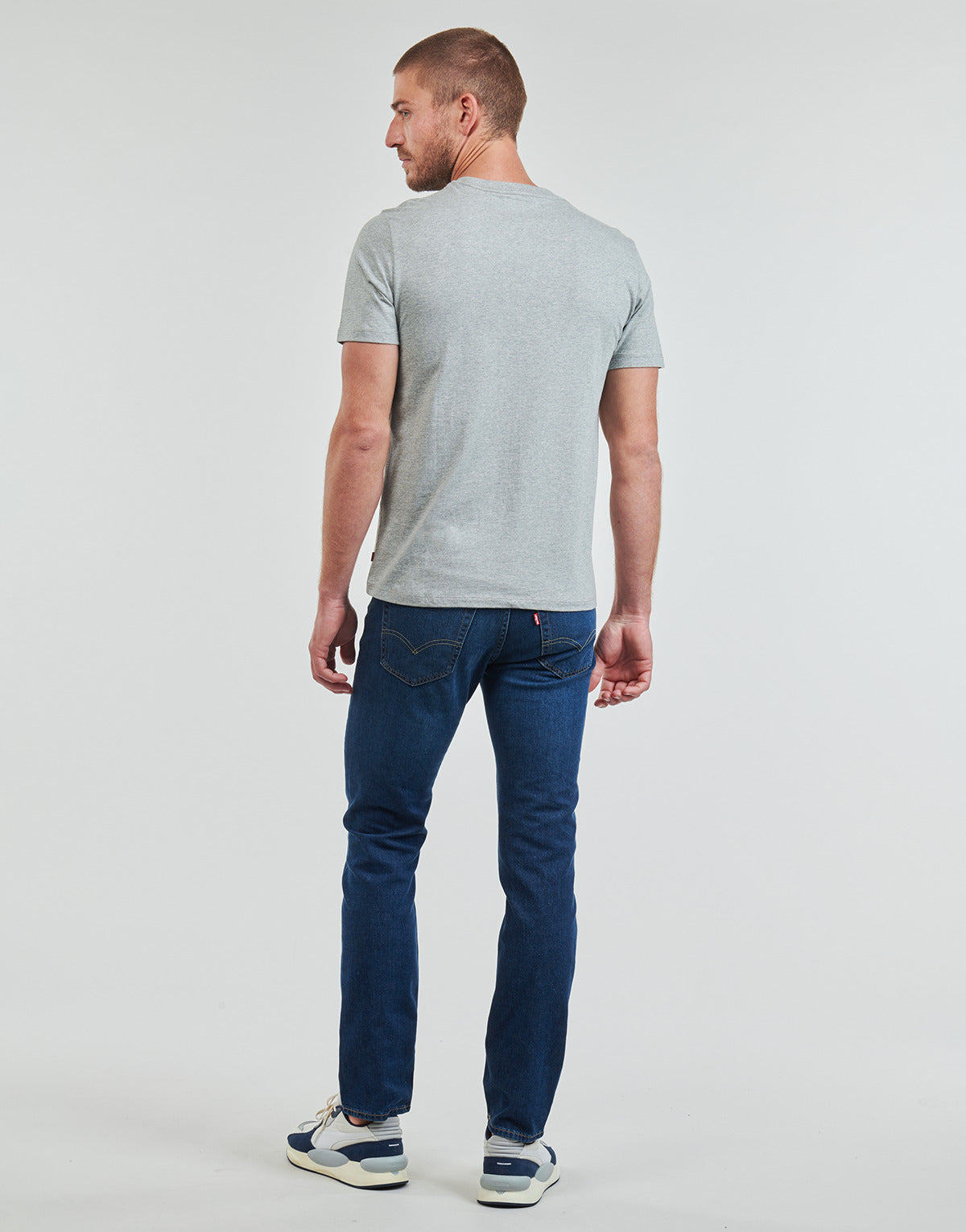 T-shirt Uomo Levis GRAPHIC CREWNECK TEE Grigio