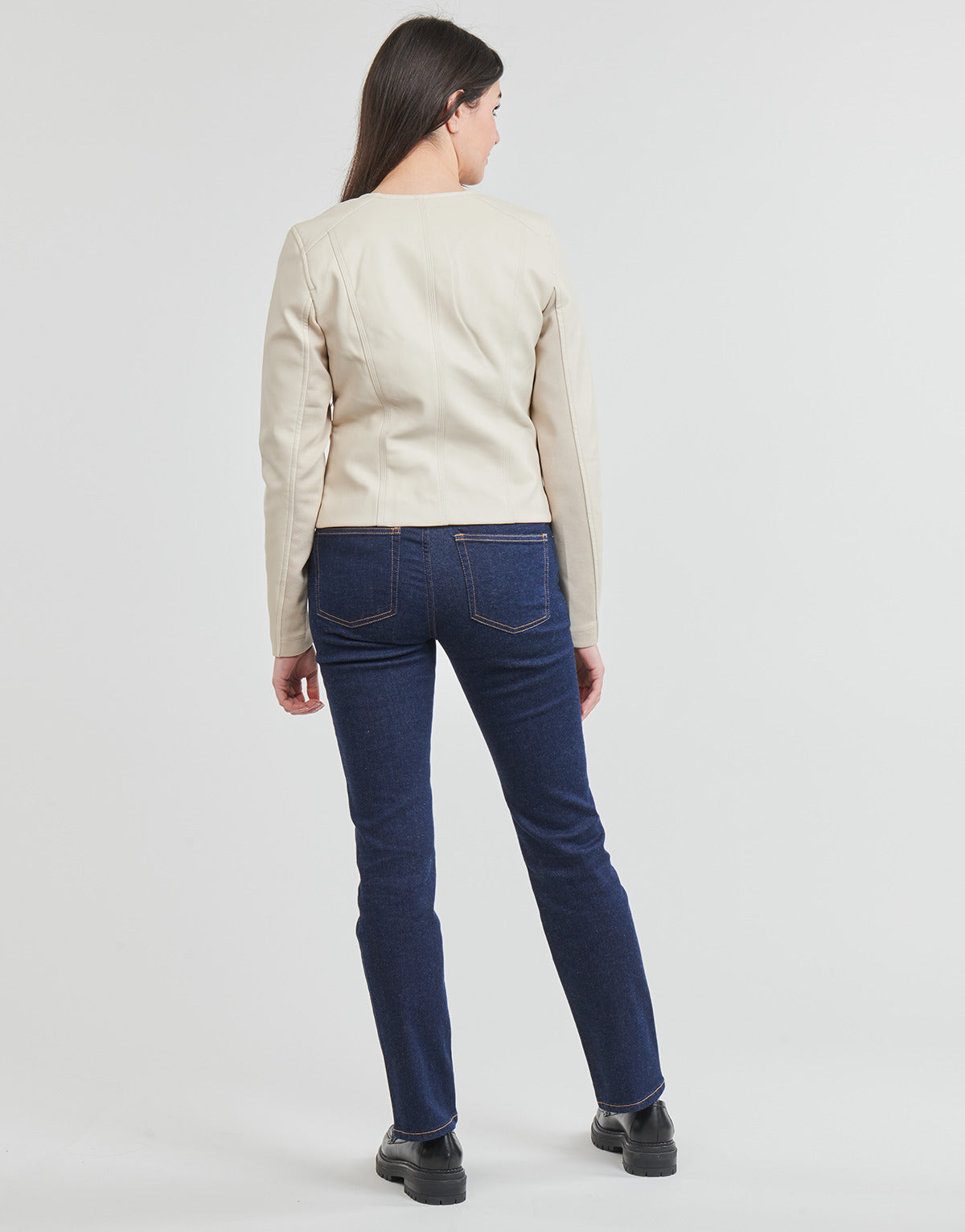 Giacca in pelle Donna Vero Moda VMRILEY Beige