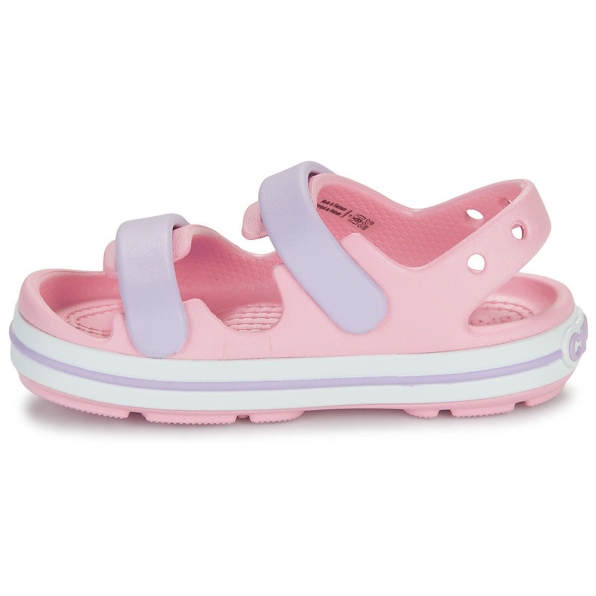 Sandali bambini ragazza Crocs Crocband Cruiser Sandal T Rosa