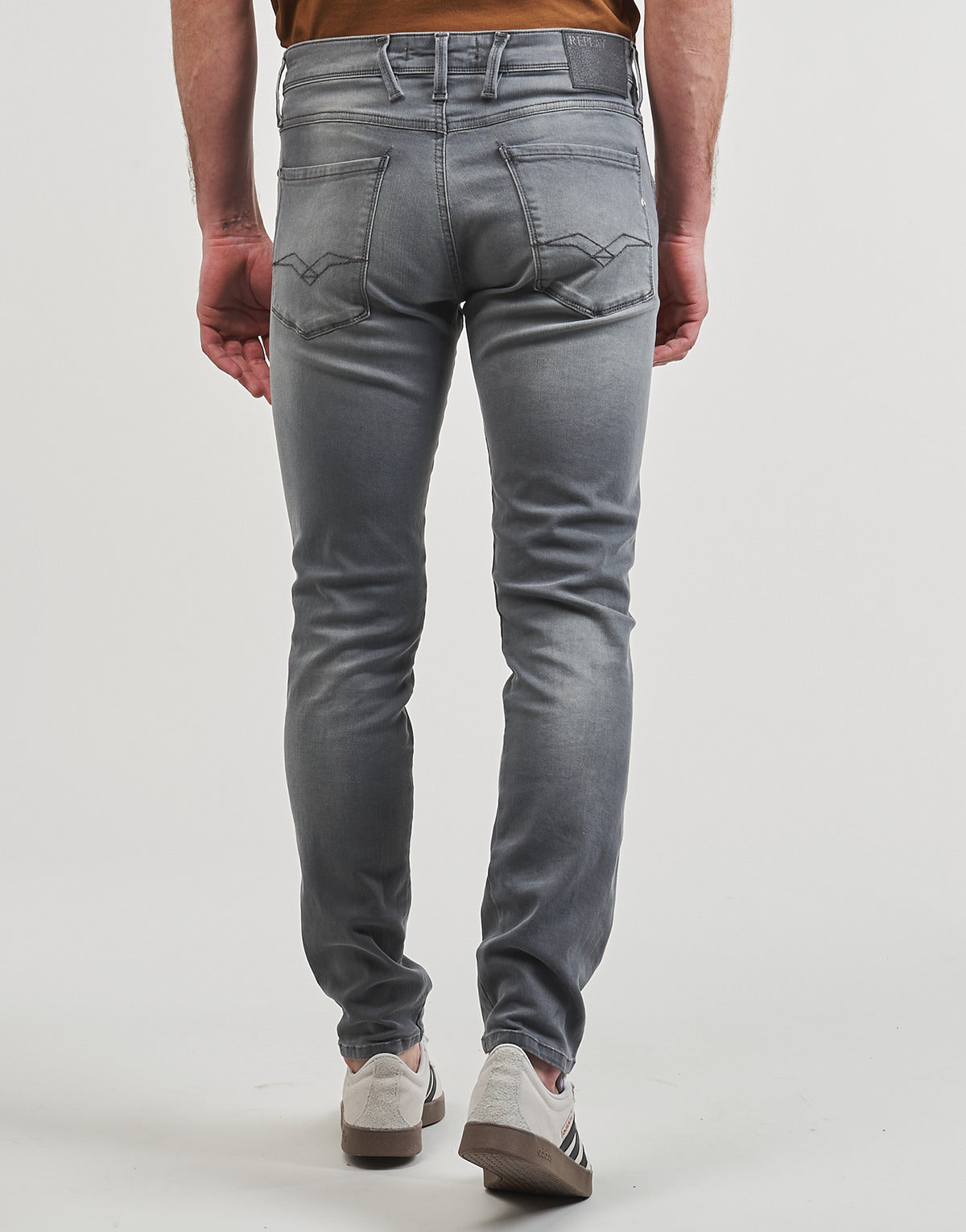 Jeans Slim Uomo Replay M914-000-103C35 Grigio