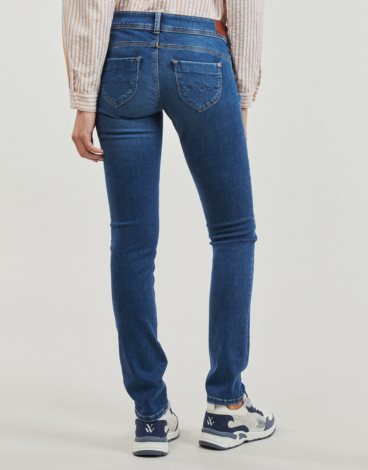 Jeans Slim Donna Pepe jeans SLIM JEANS LW Blu