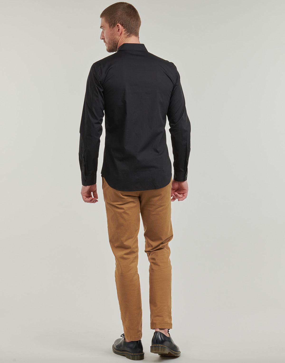 Camicia a maniche lunghe Uomo Versace Jeans Couture 76GALYS2 Nero