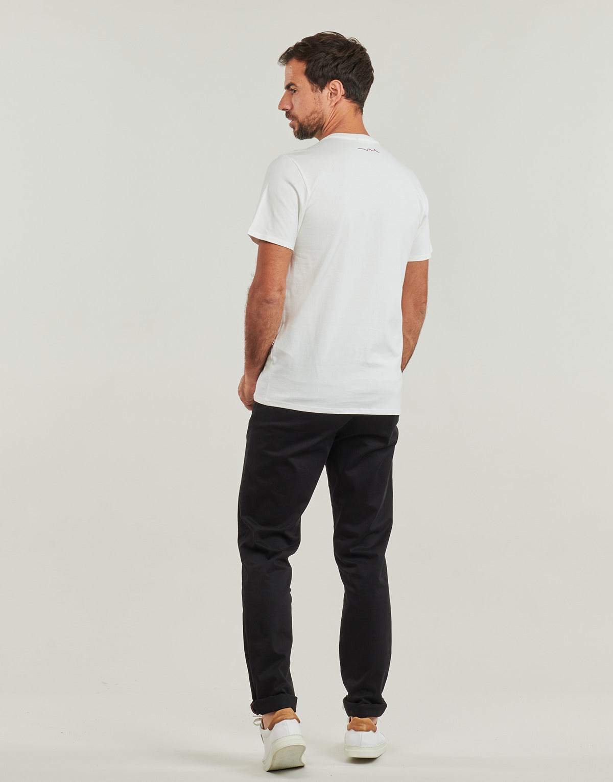 T-shirt Uomo Teddy Smith FLAG MC Bianco