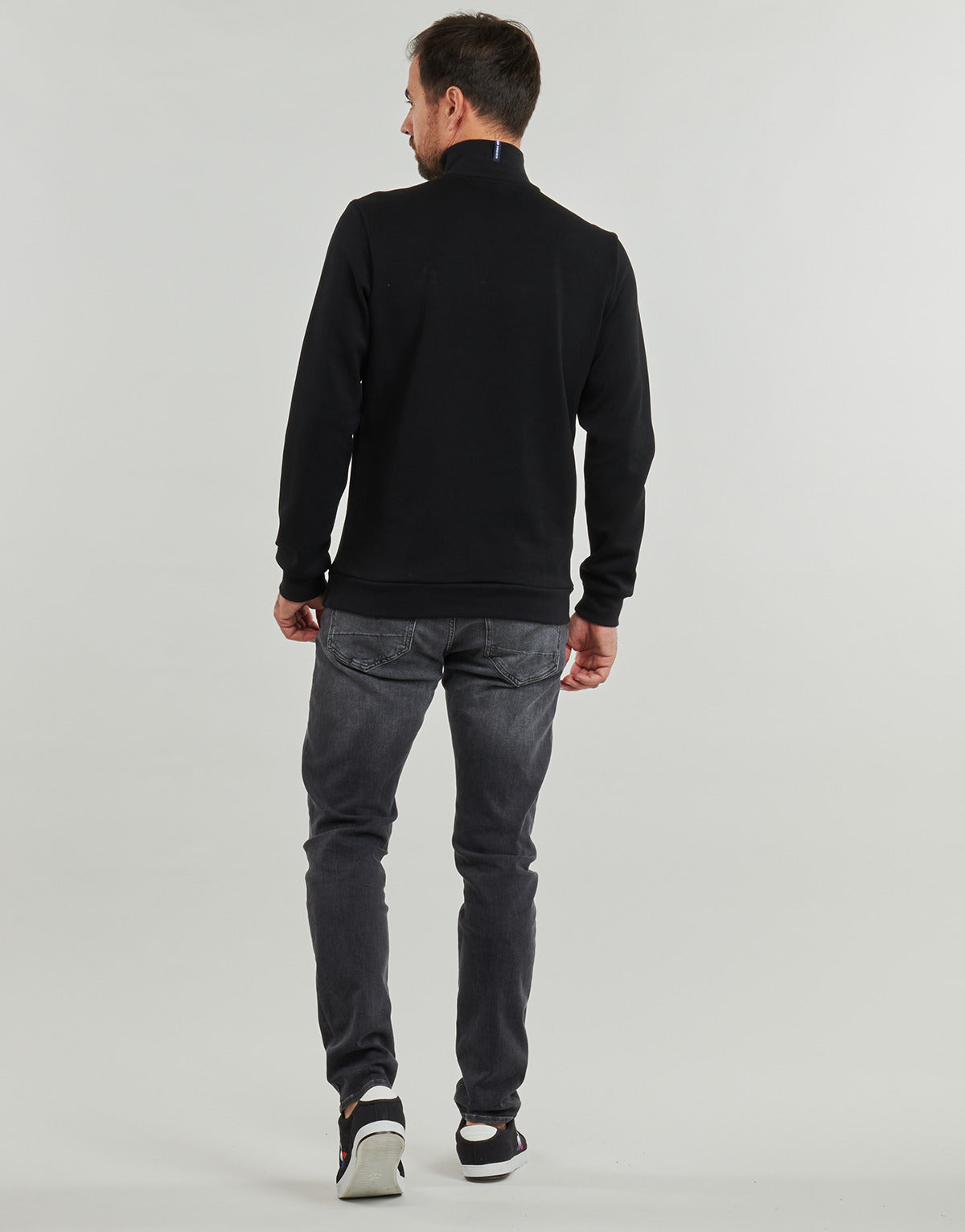 Felpa Uomo Le Coq Sportif ESS Halfzip N°1 M Nero