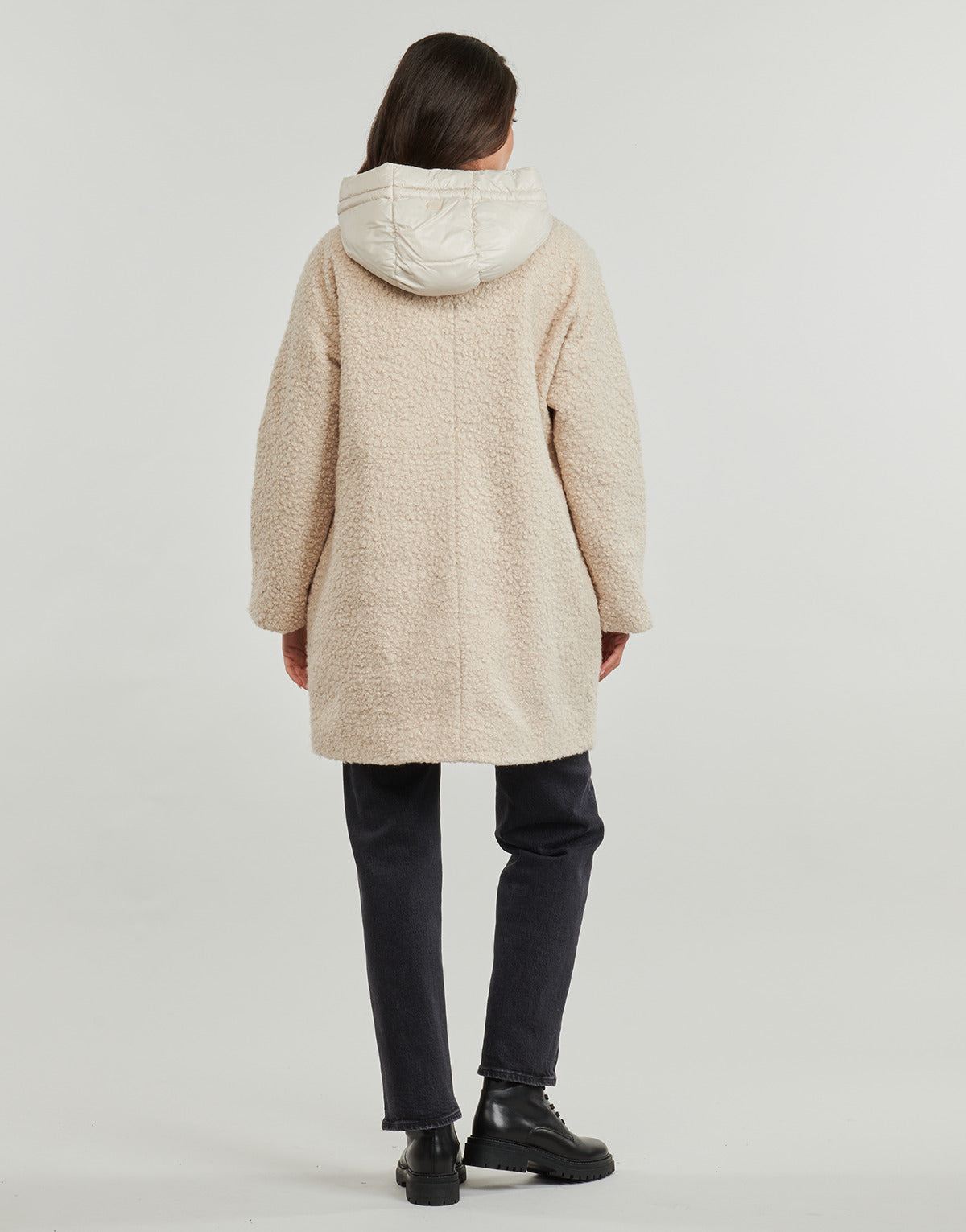 Mantella Donna Geox W CALITHE LONG COAT Beige