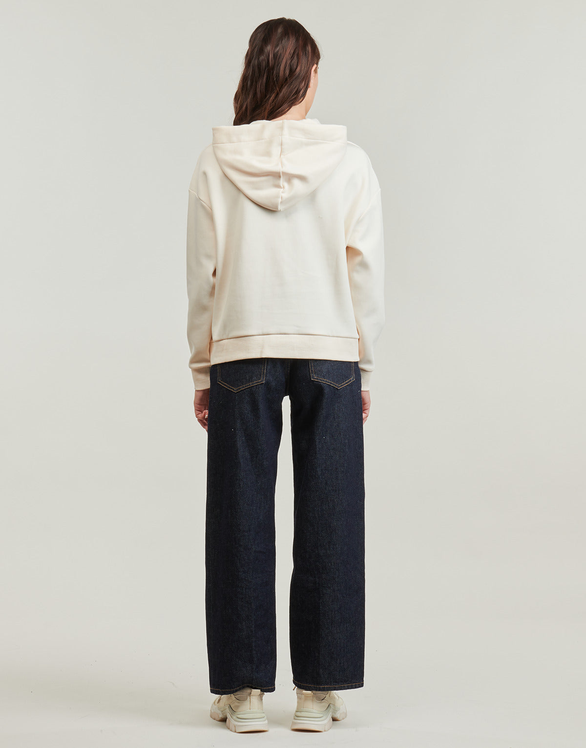 Felpa Donna Armani Exchange 6DYM61 Beige