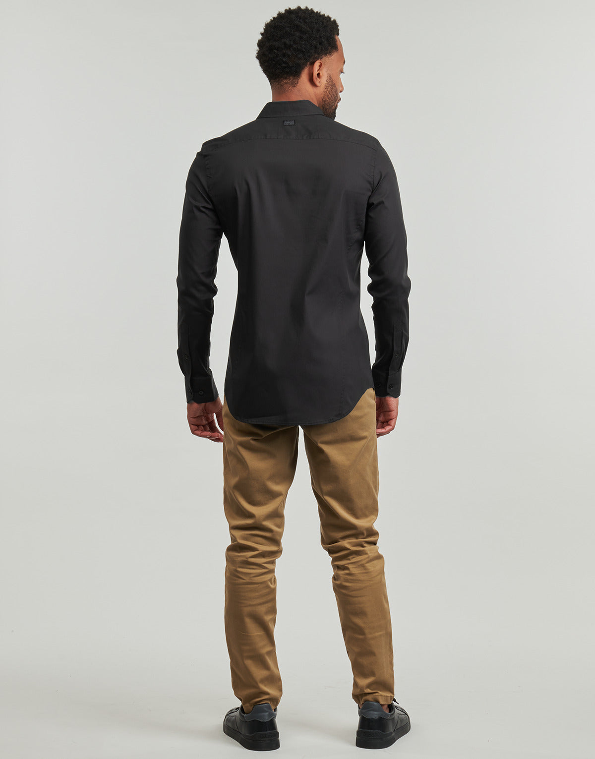 Camicia a maniche lunghe Uomo G-Star Raw UNIFORM SLIM SHIRT L\S Nero