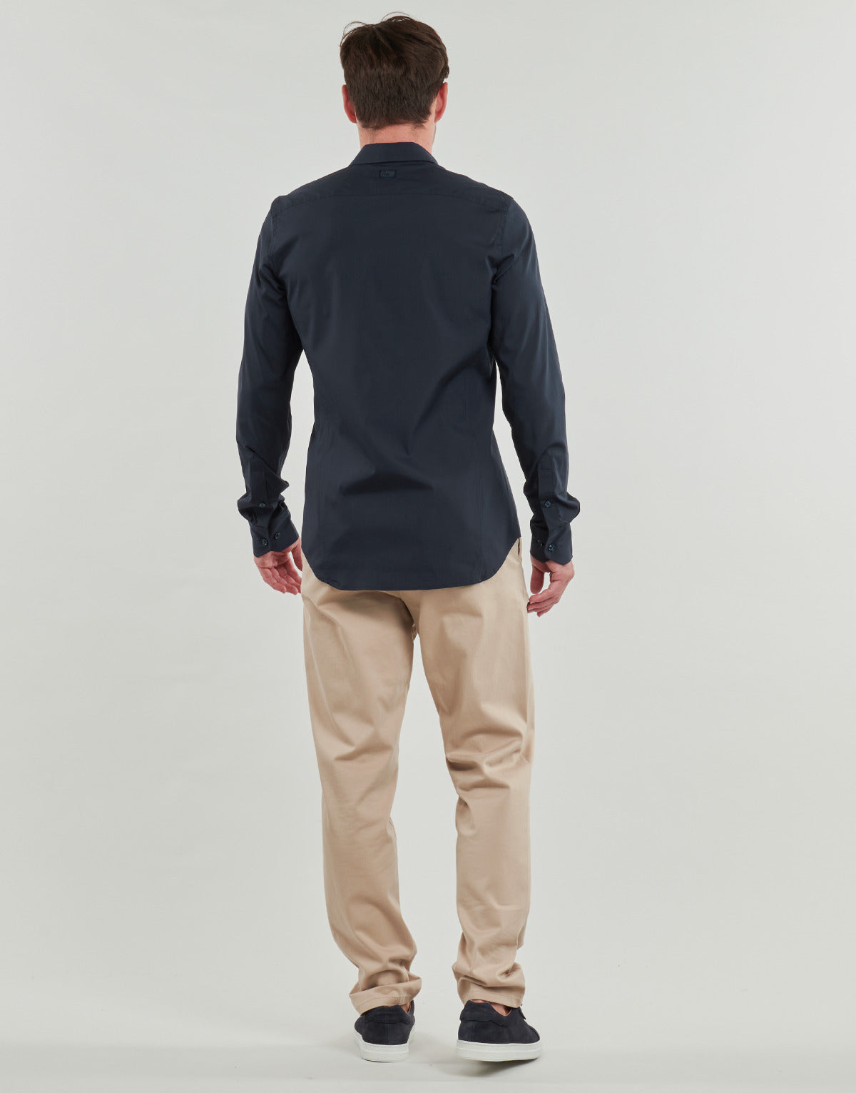 Camicia a maniche lunghe Uomo G-Star Raw UNIFORM SLIM SHIRT L\S Marine