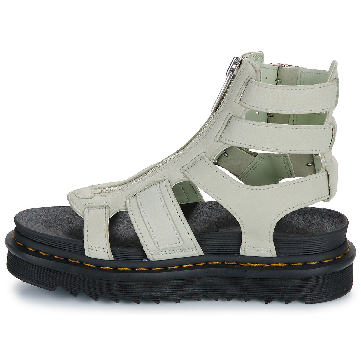 Sandali Donna Dr. Martens Olson Smoked Mint Tumbled Nubuck Beige