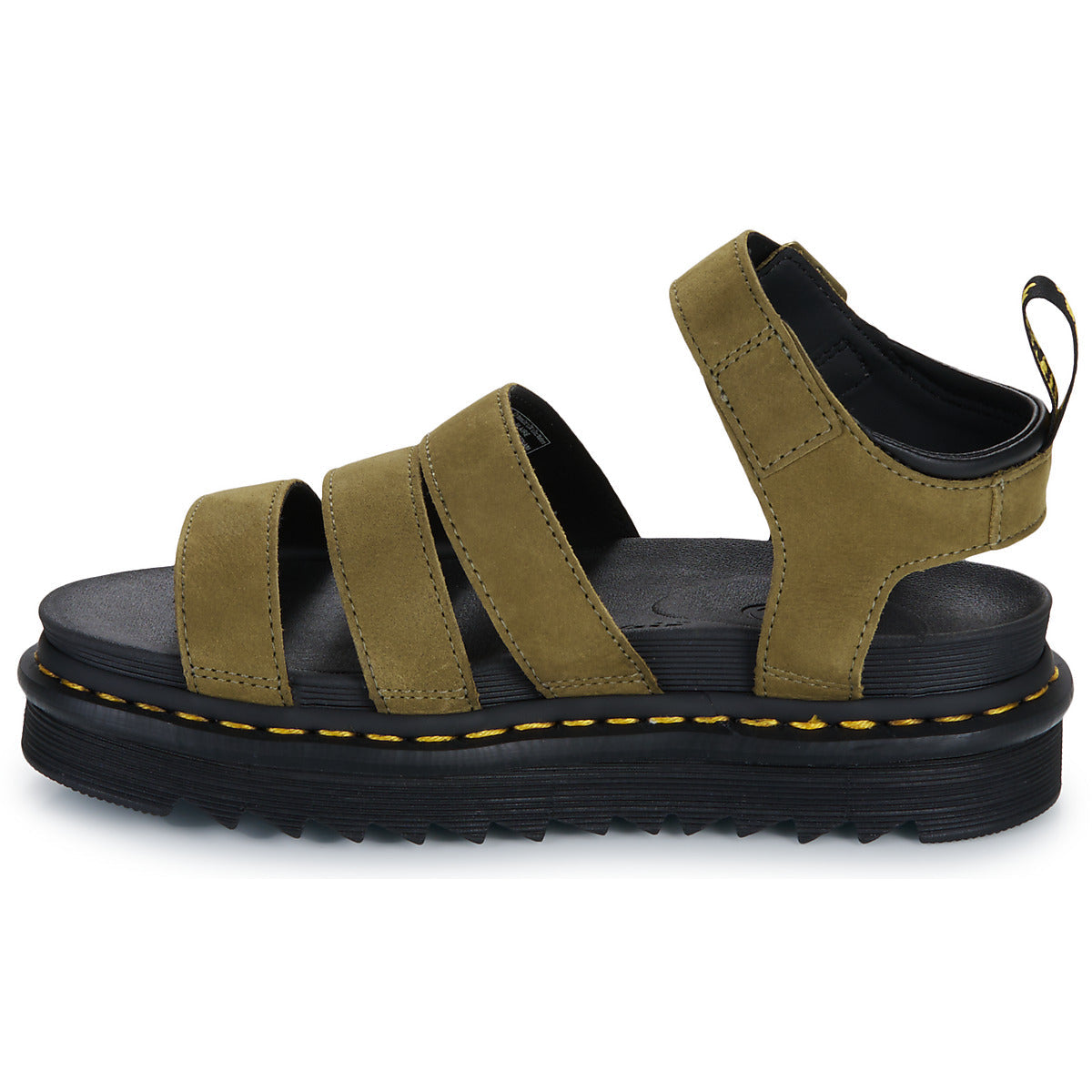 Sandali Donna Dr. Martens Blaire Muted Olive Tumbled Nubuck Kaki