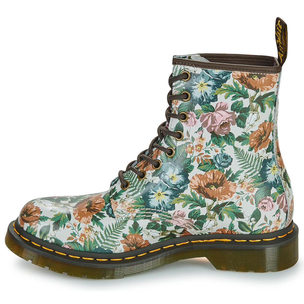 Stivaletti Donna Dr. Martens 1460 W Multi Floral Garden Print Backhand Multicolore