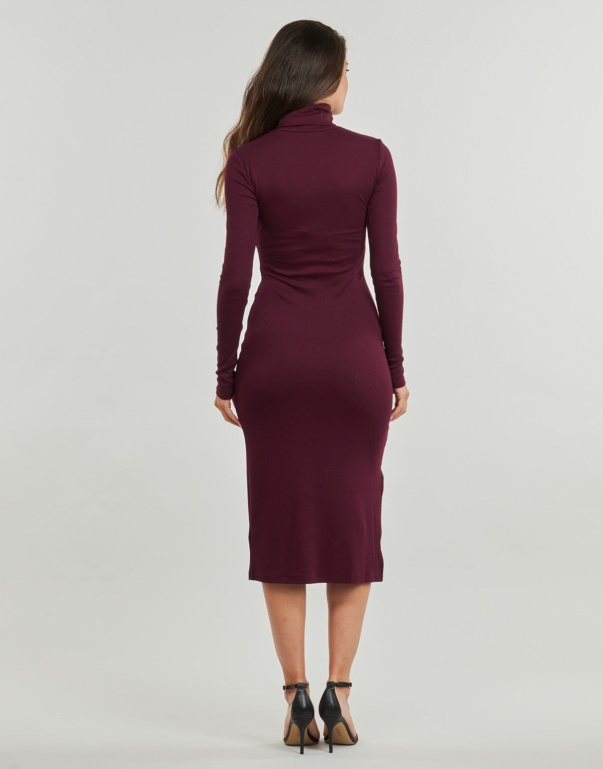 Abito lungo Donna Lauren Ralph Lauren VAUREEN-LONG SLEEVE-DAY DRESS Bordeaux