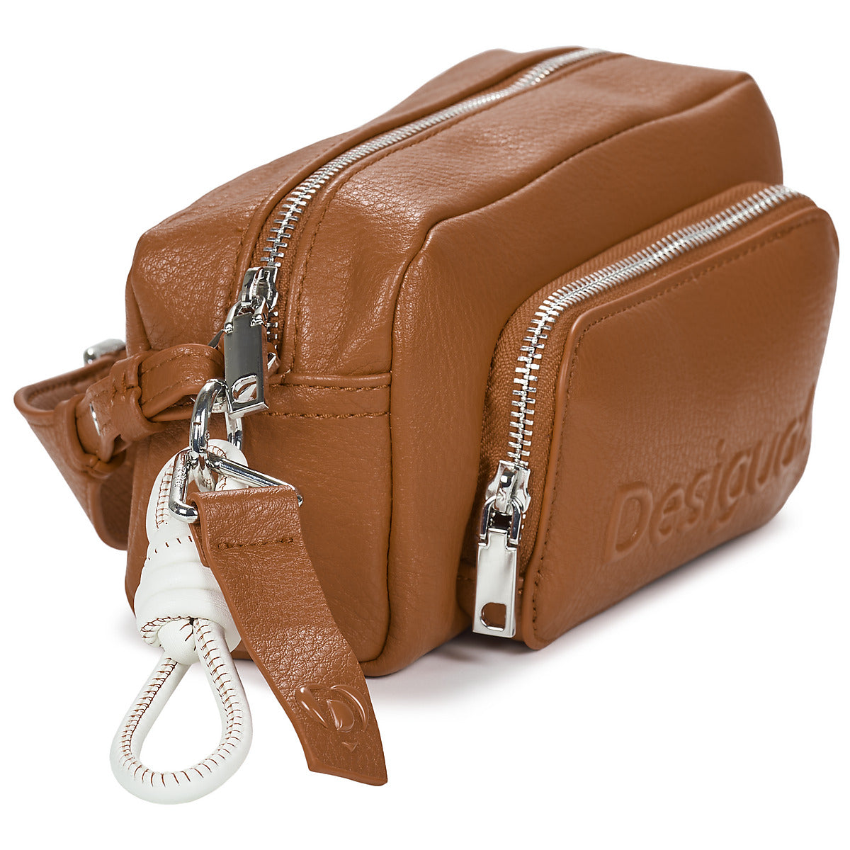 Borsa a tracolla Donna Desigual BAG HALF LOGO FW24 PRADES CONT Marrone