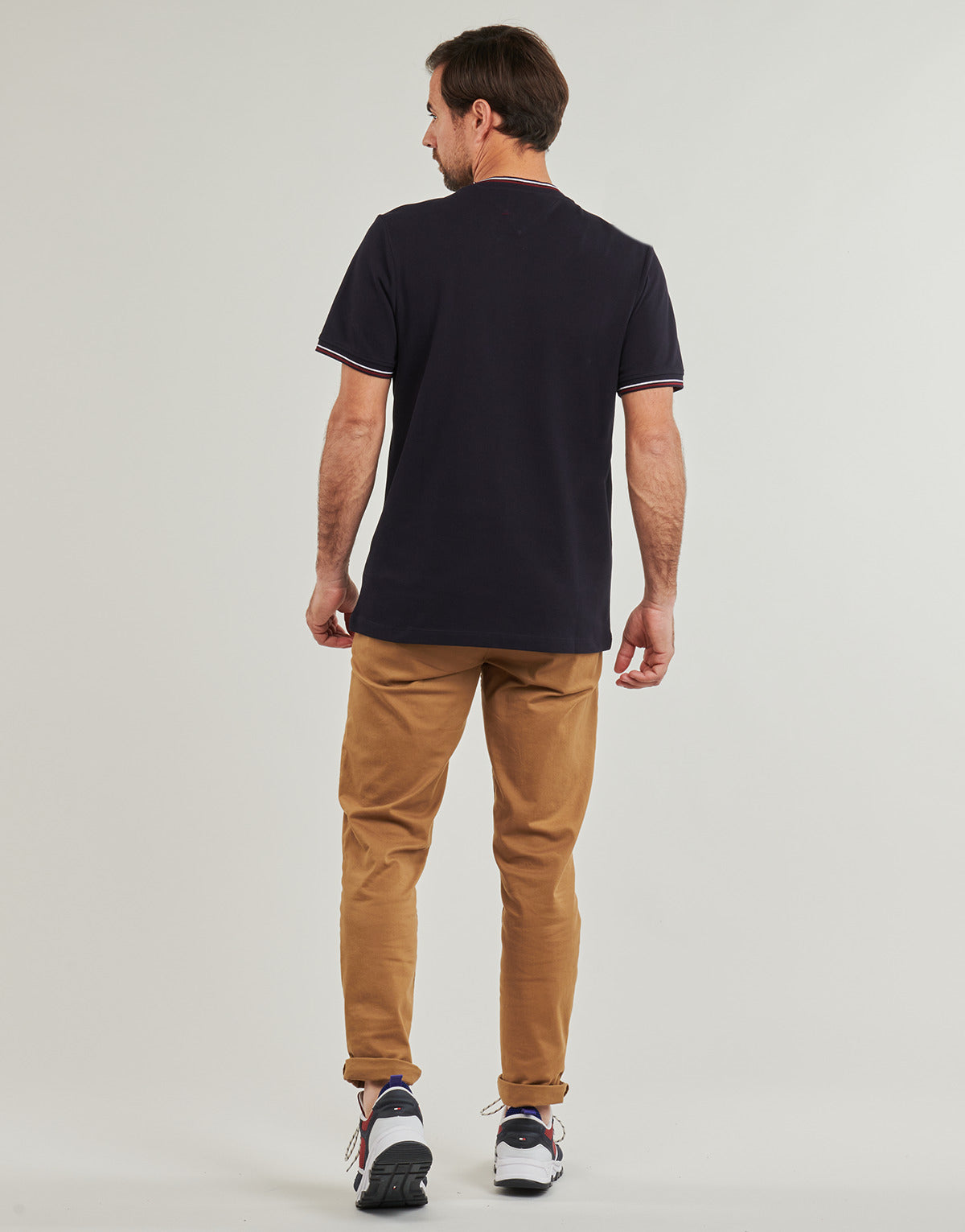 T-shirt Uomo Tommy Hilfiger RWB TIPPED COLLAR TEE Marine