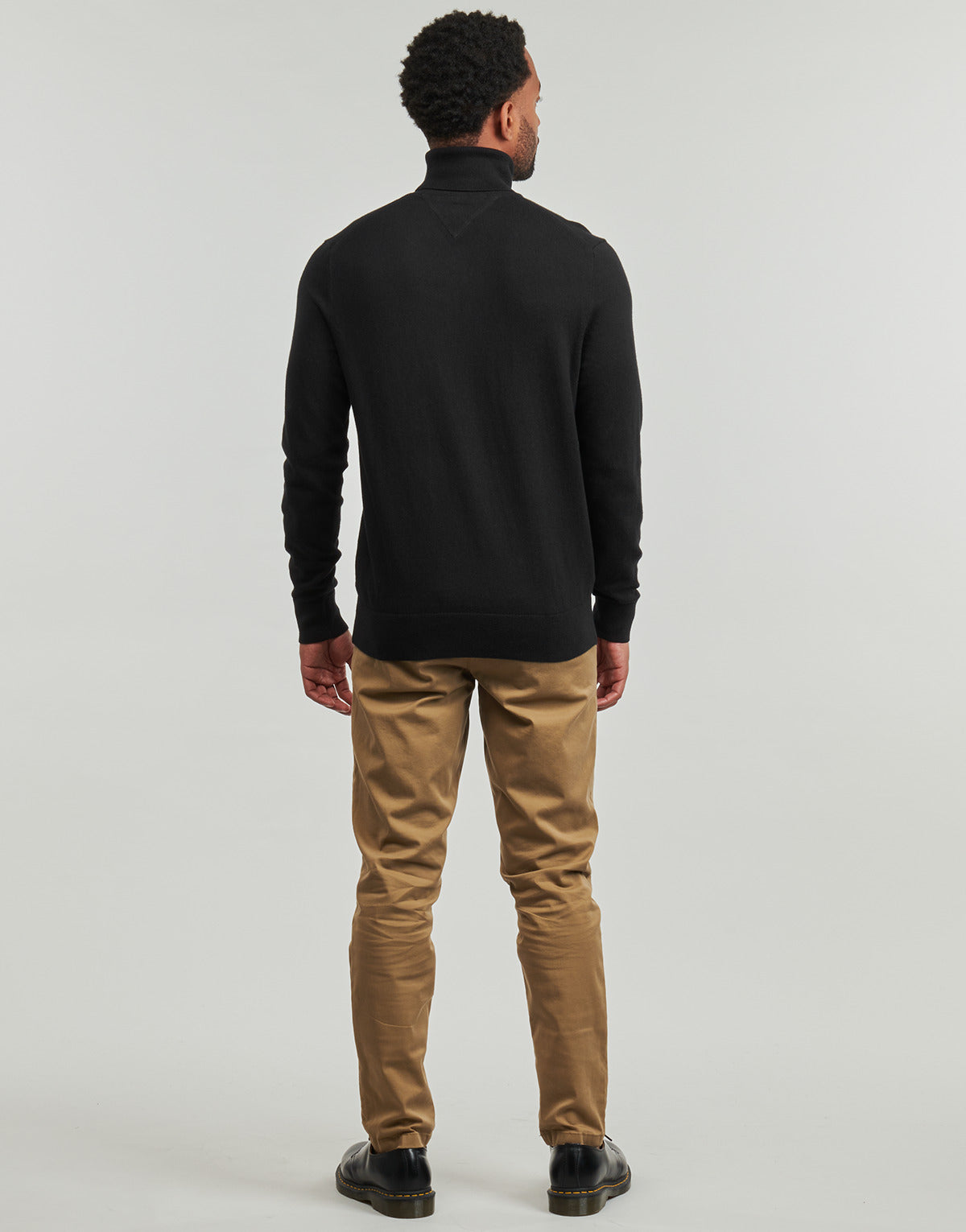 Maglione Uomo Tommy Hilfiger PIMA ORG CTN CASHMERE ROLL NECK Nero