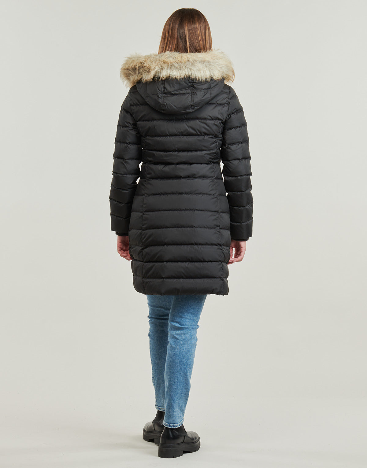 Piumino Donna Tommy Jeans TJW ESSENTIAL HOODED DOWN COAT Marine