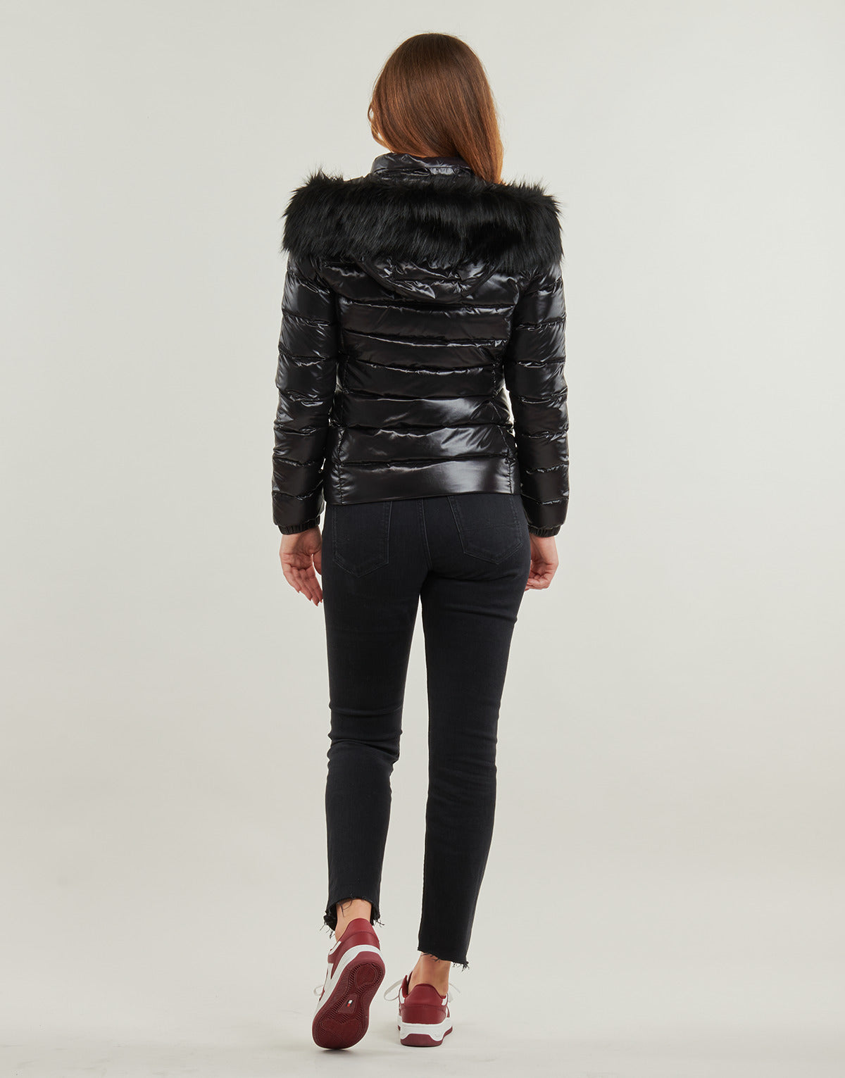 Piumino Donna Tommy Jeans TJW TONAL HOODED DOWN JACKET Nero