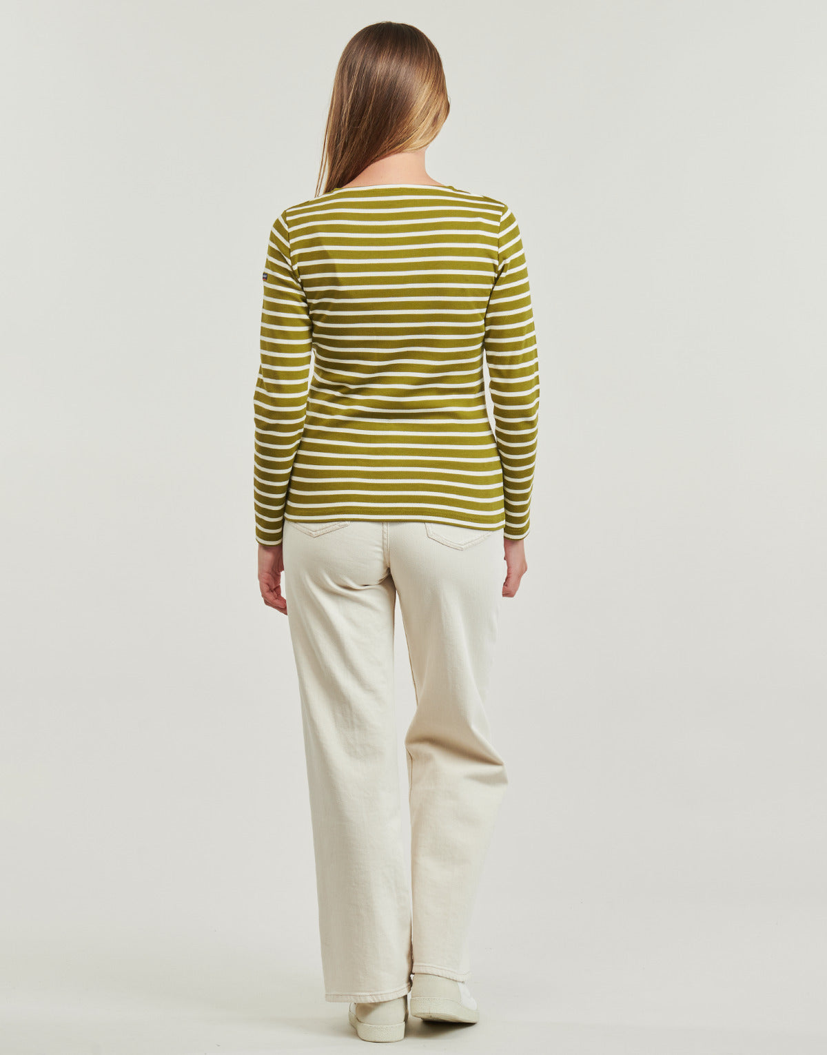 T-shirts a maniche lunghe Donna Armor Lux MARINIERE ML Kaki